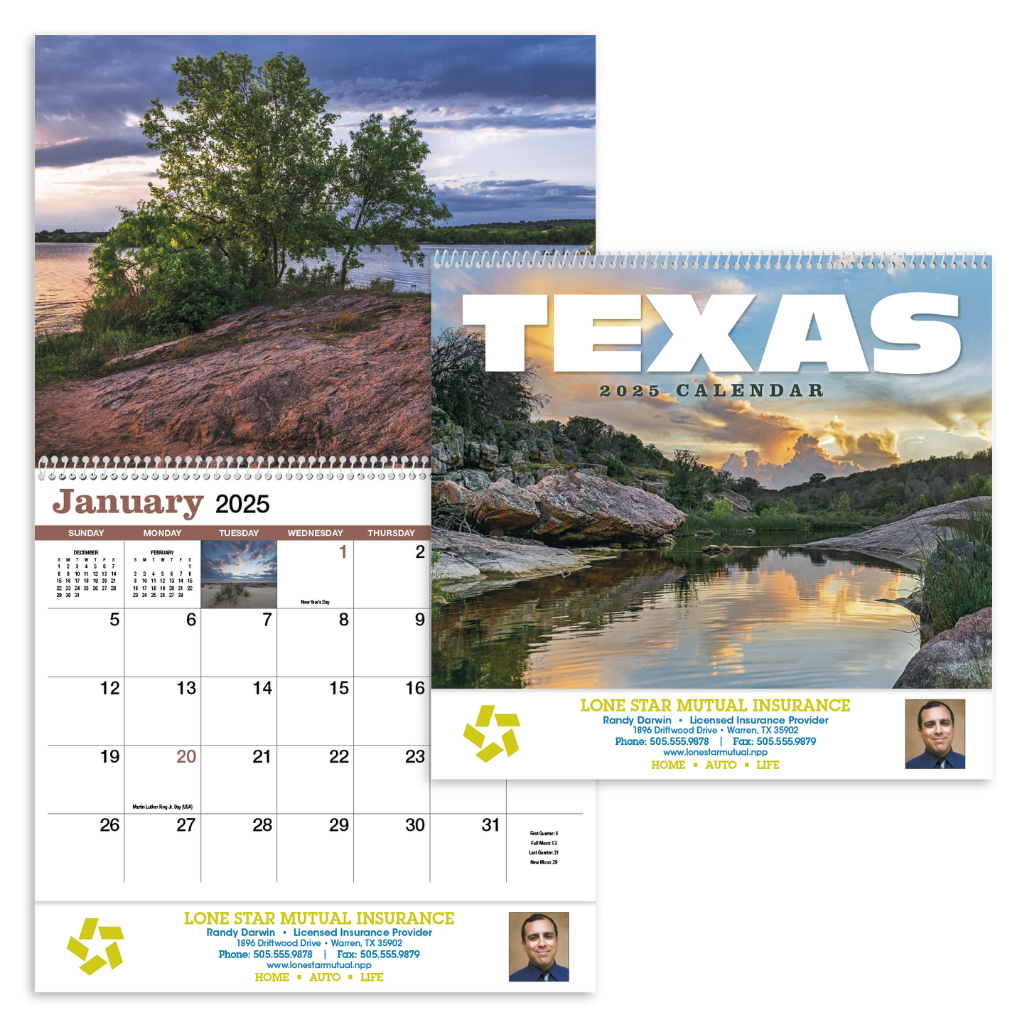 HotLine Products Texas Appointment Calendar Spiral-436