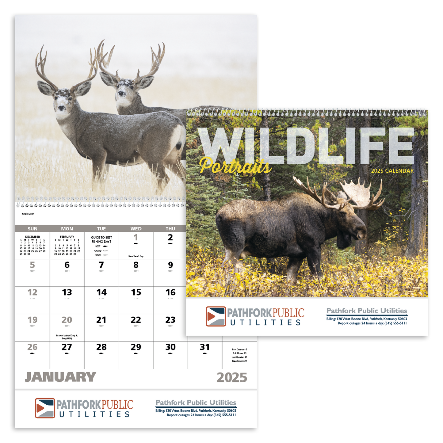 Good Value Wildlife Portraits Spiral Calendar-7063