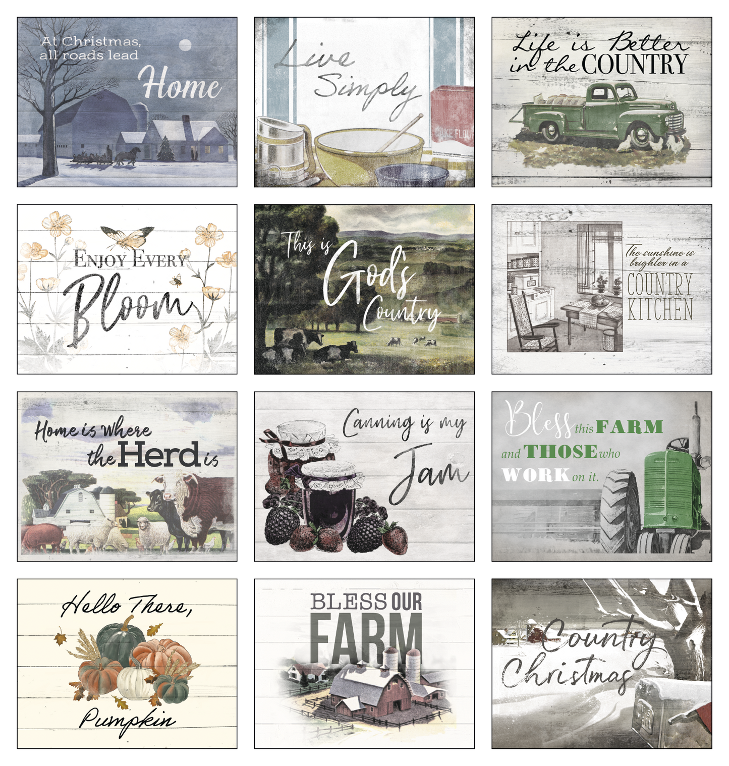 Good Value Country Days Spiral Calendar-7066