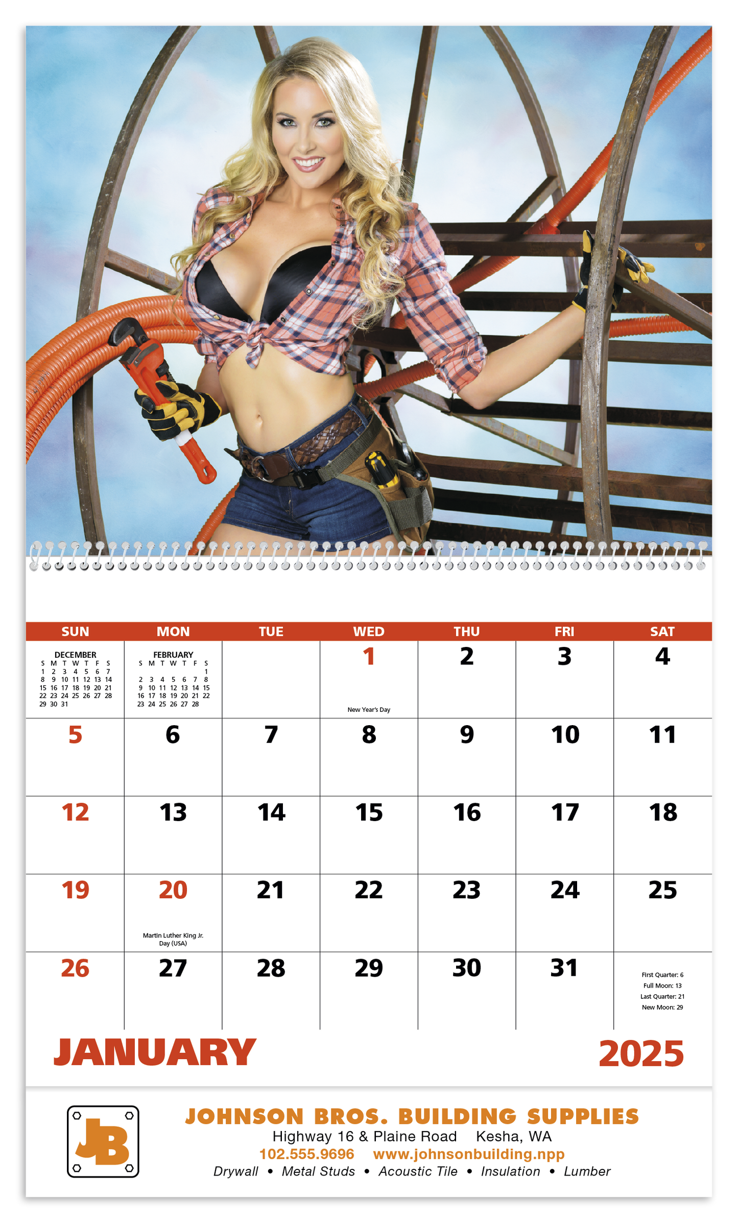 Good Value Fantasy Builders Spiral Calendar-7067