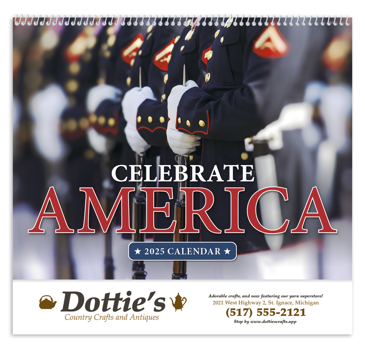 Good Value Celebrate America Spiral Calendar-7069