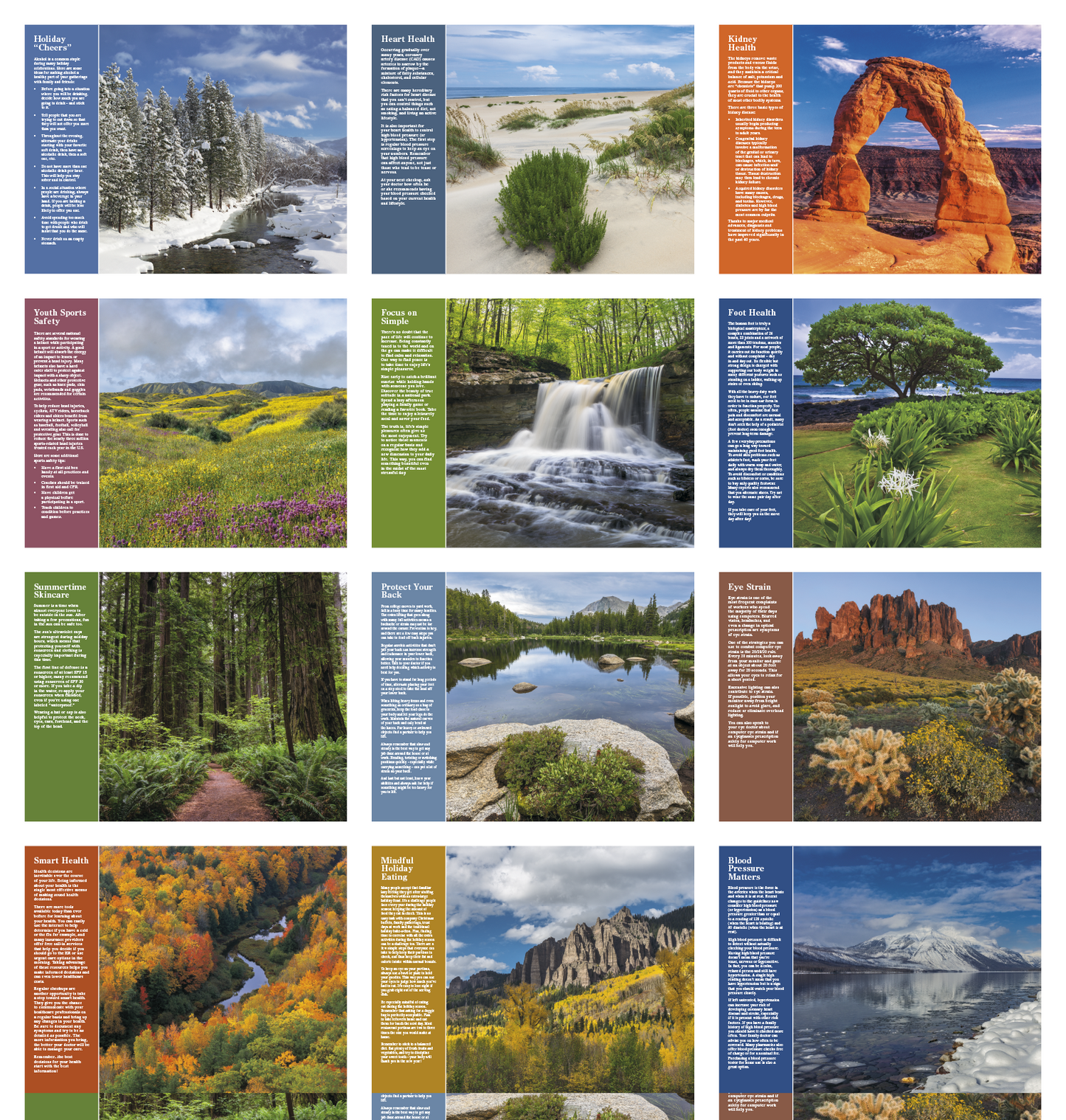 Good Value Healthy Living Spiral Calendar-7073