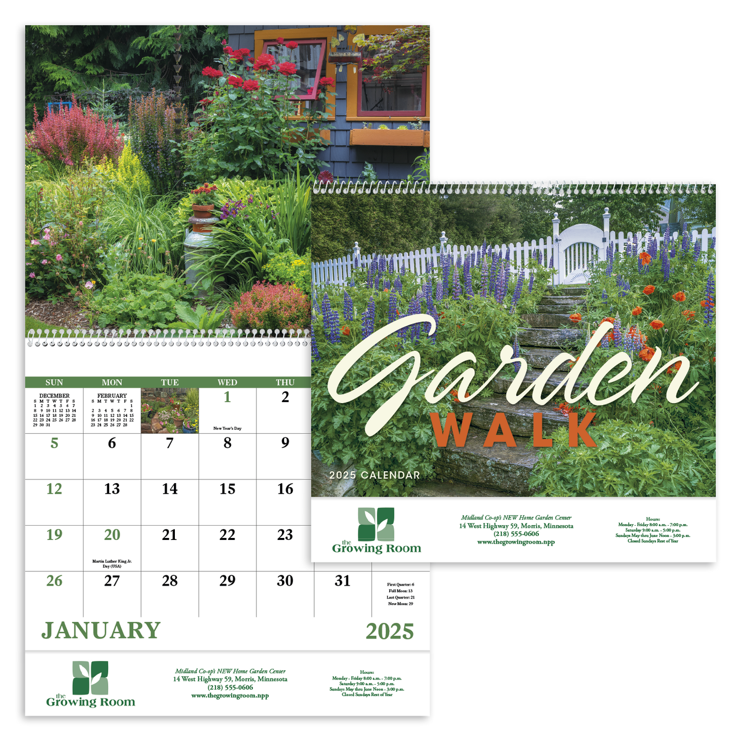 Good Value Garden Walk Spiral Calendar-7077