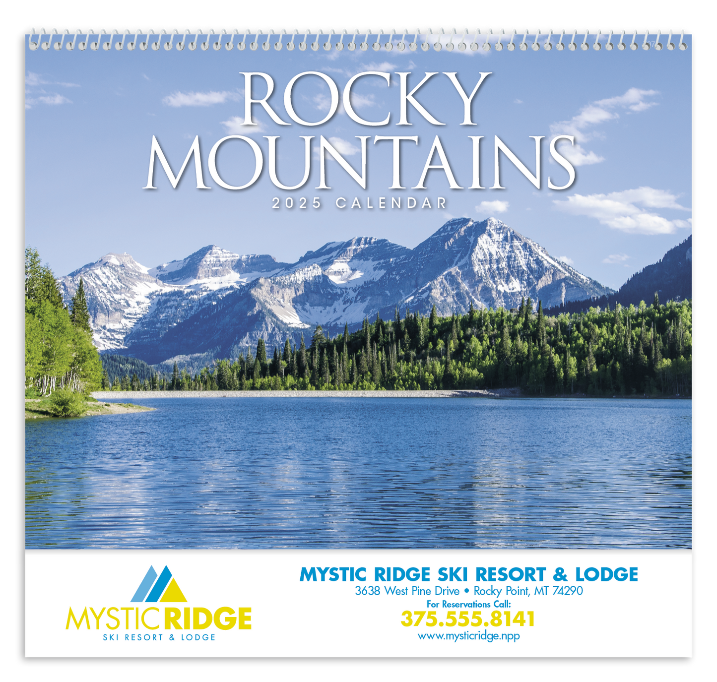 Good Value Rocky Mountains Spiral Calendar-7078