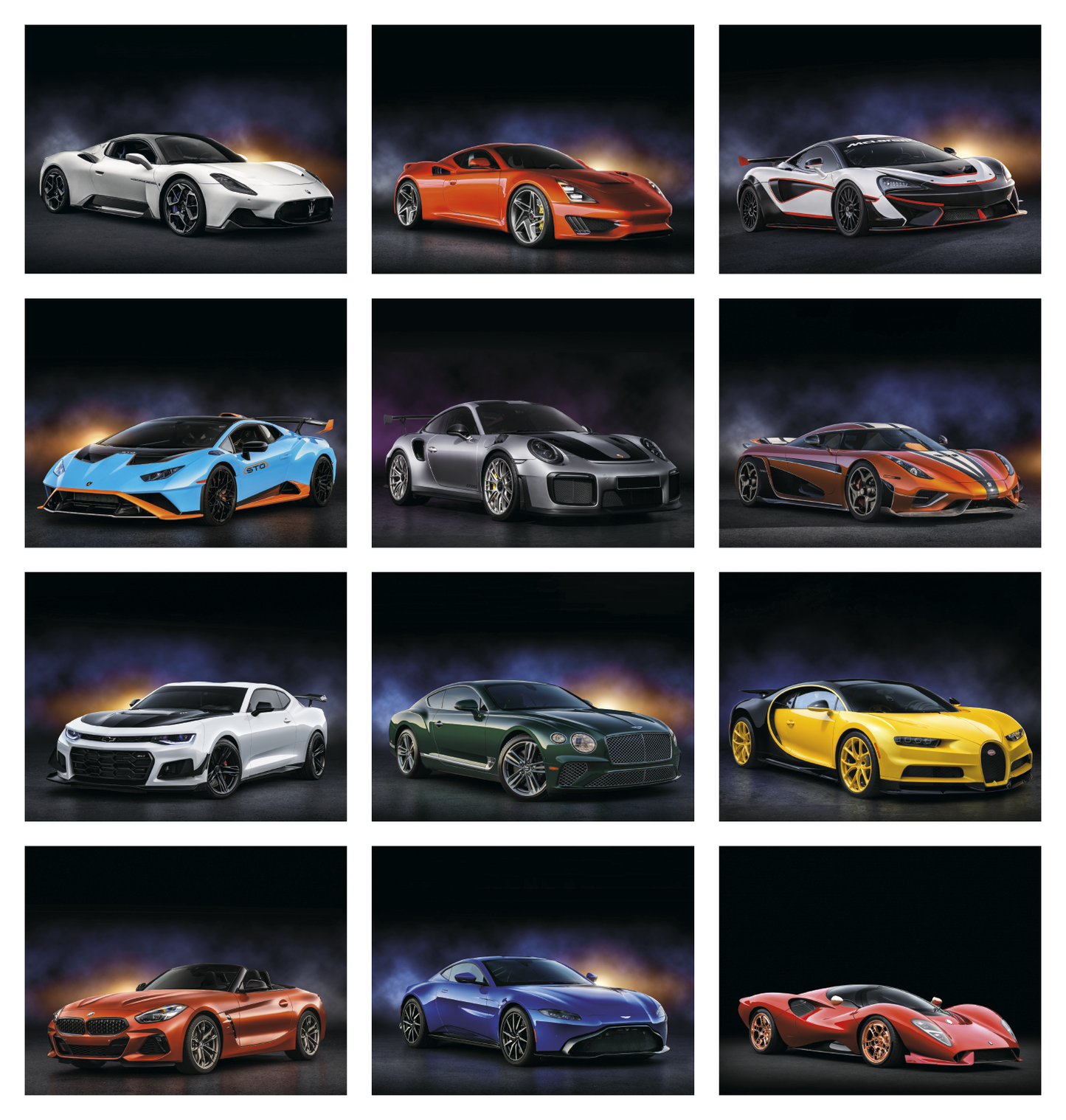 Good Value Exotic Sports Cars Spiral Calendar-7081