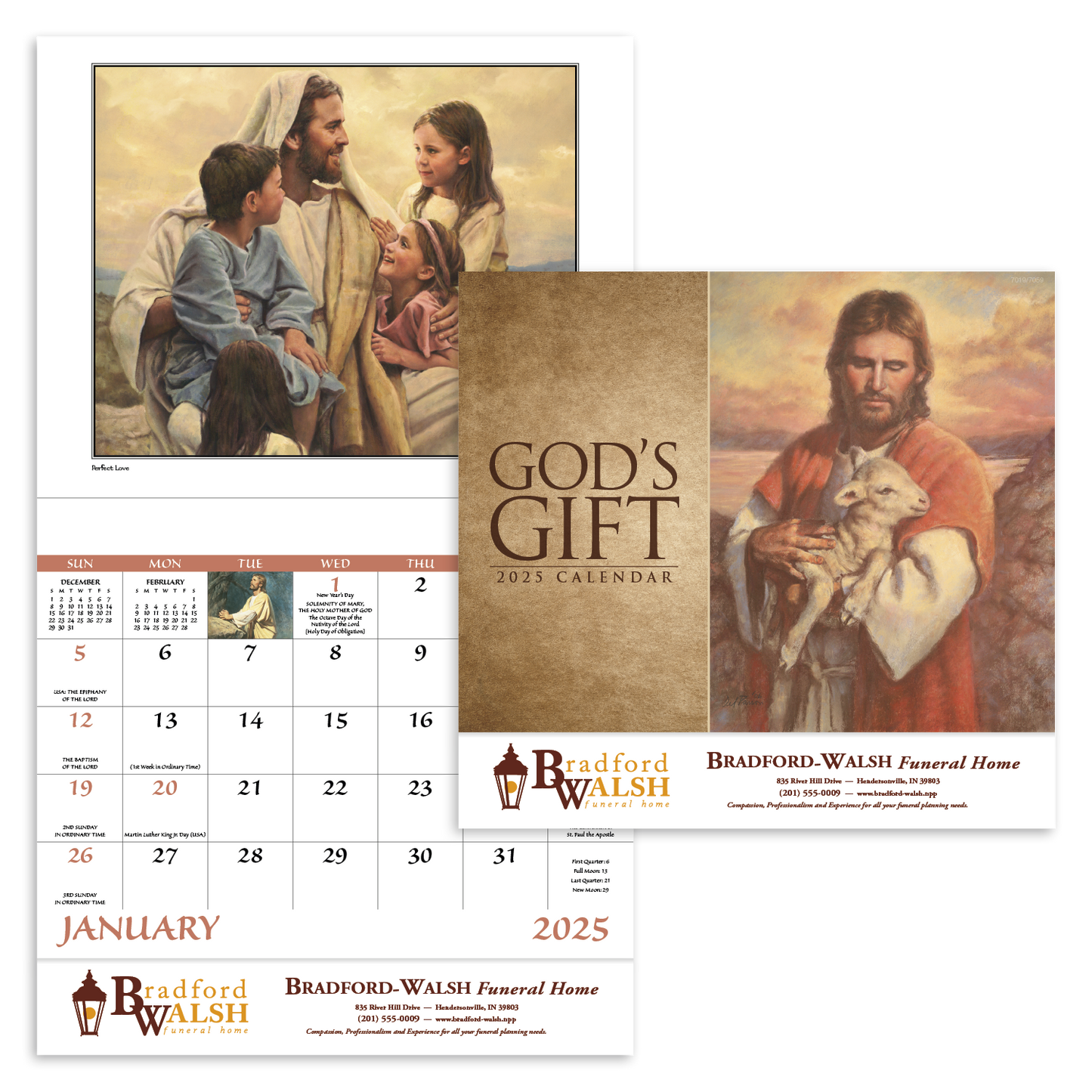 Good Value Gods Gift Stapled Calendar-7259