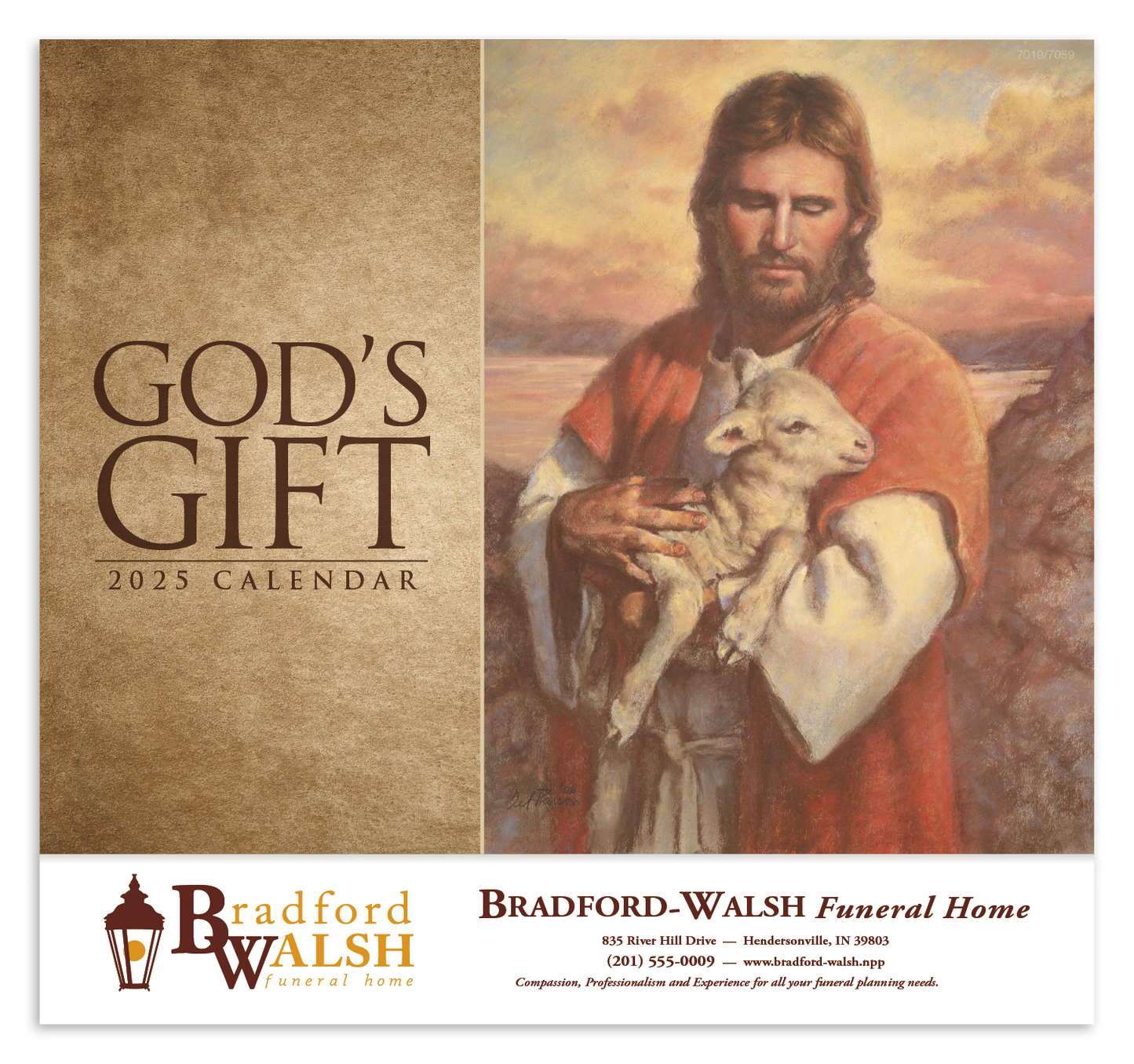Good Value Gods Gift Stapled Calendar-7259