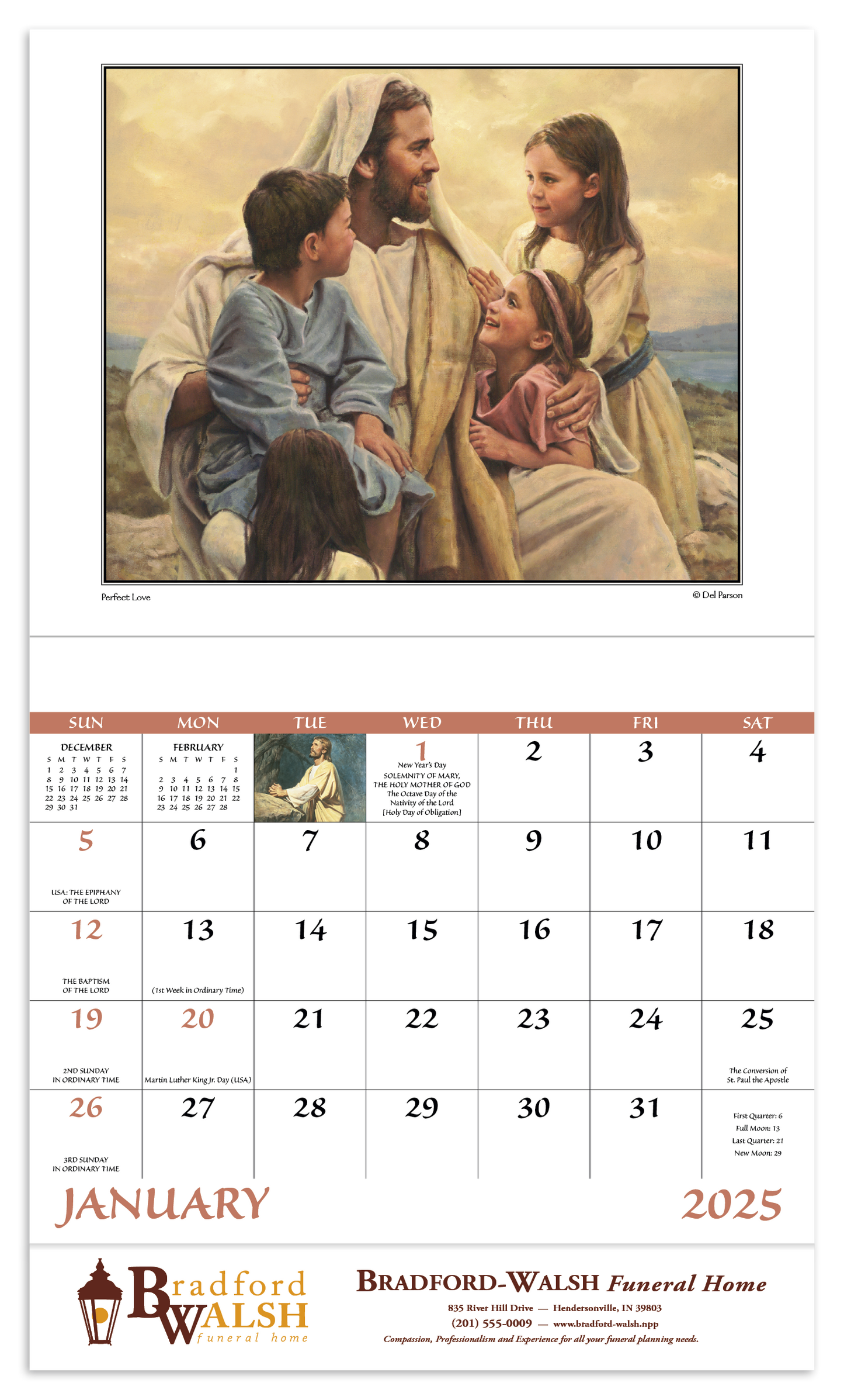 Good Value Gods Gift Stapled Calendar-7259