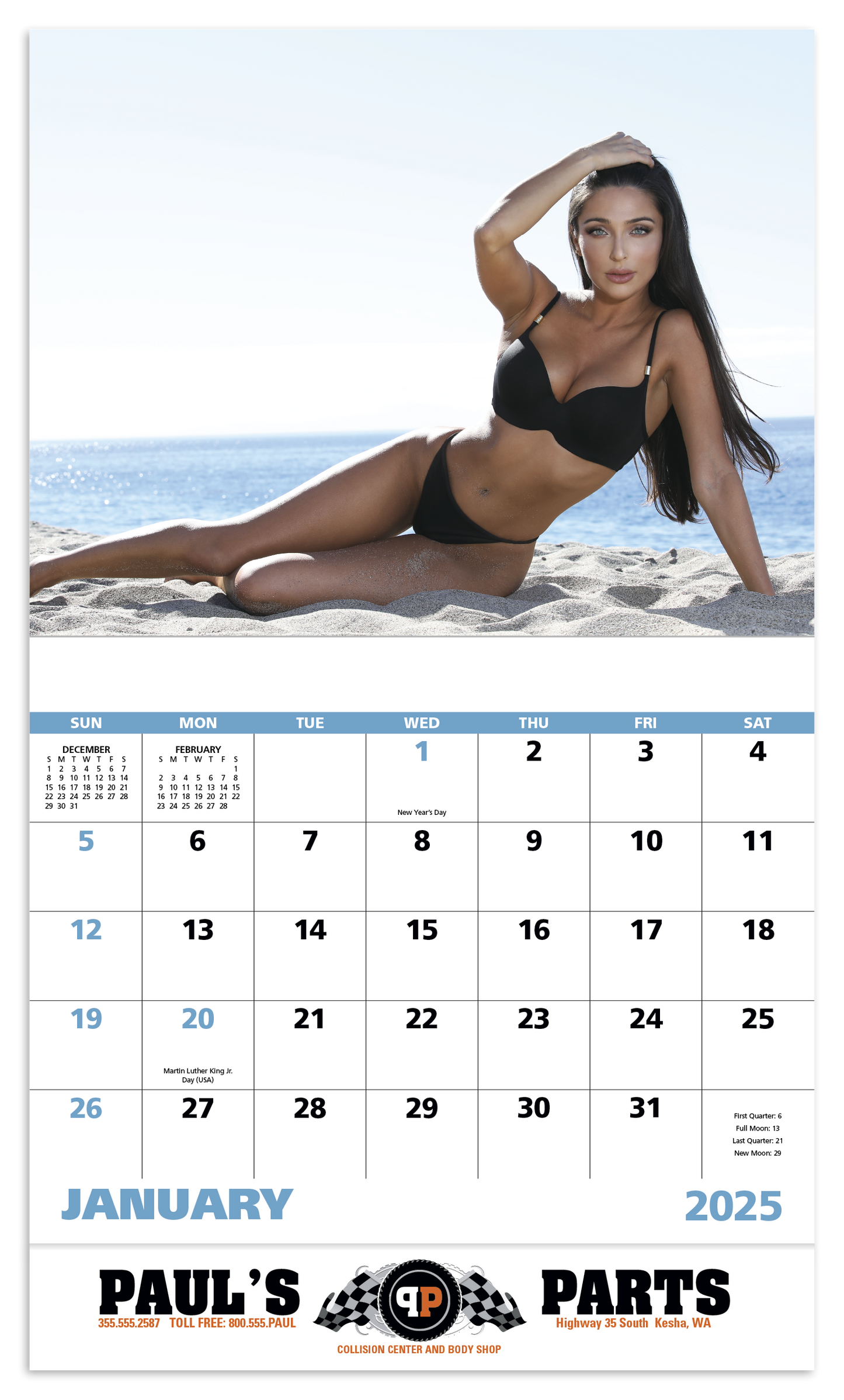 Good Value Swimsuits Stapled Calendar-7265