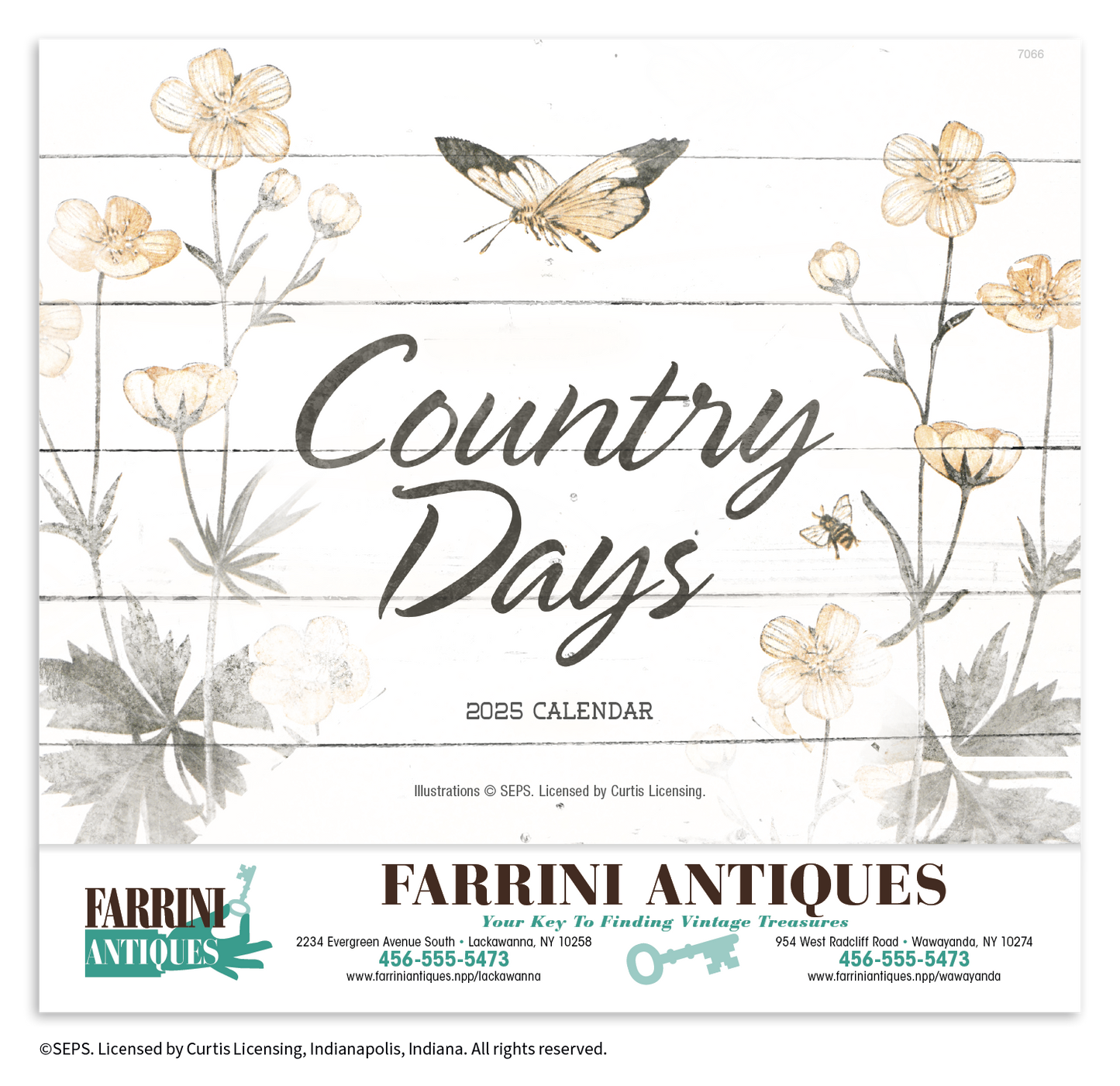 Good Value Country Days Stapled Calendar-7266