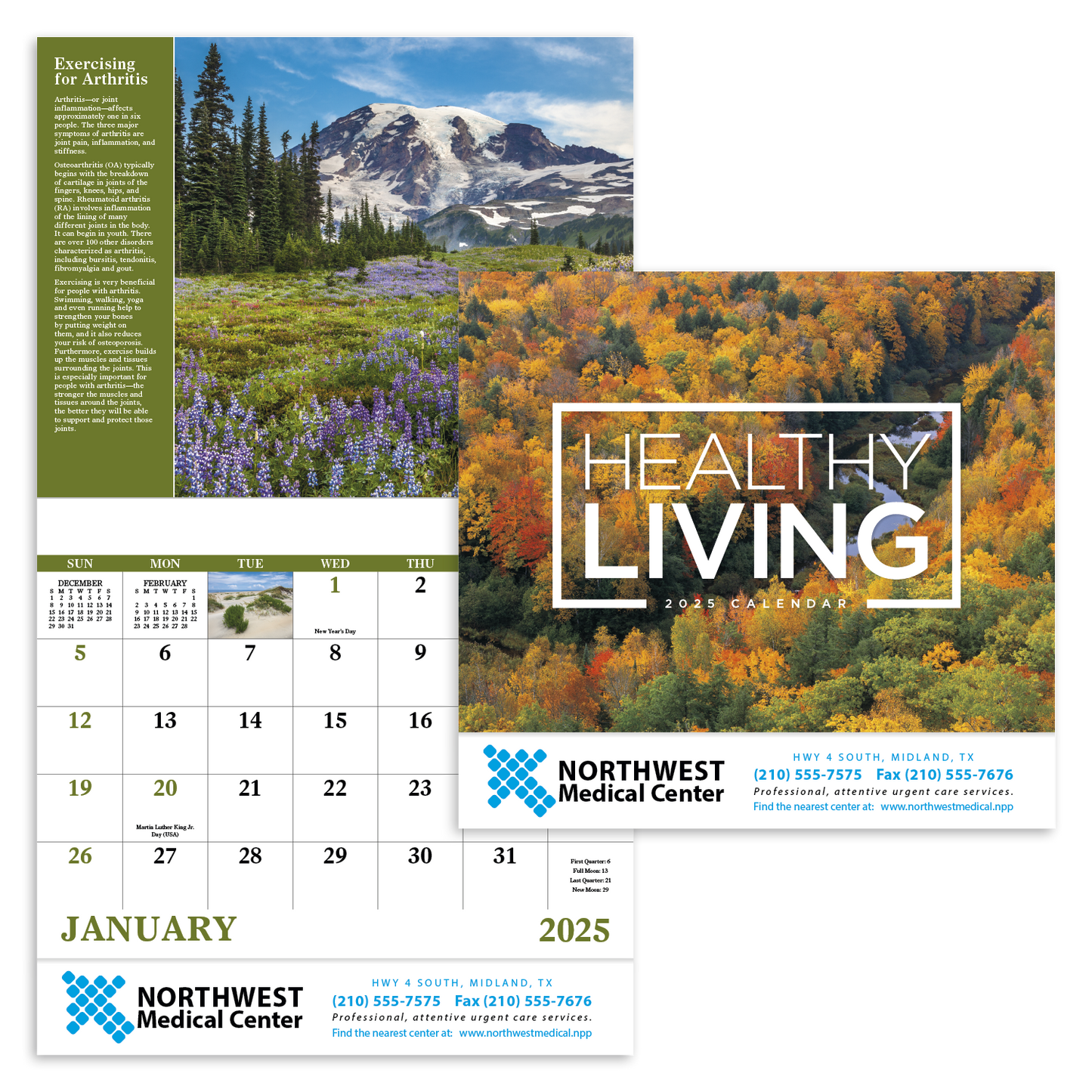 Good Value Healthy Living Stapled Calendar-7273