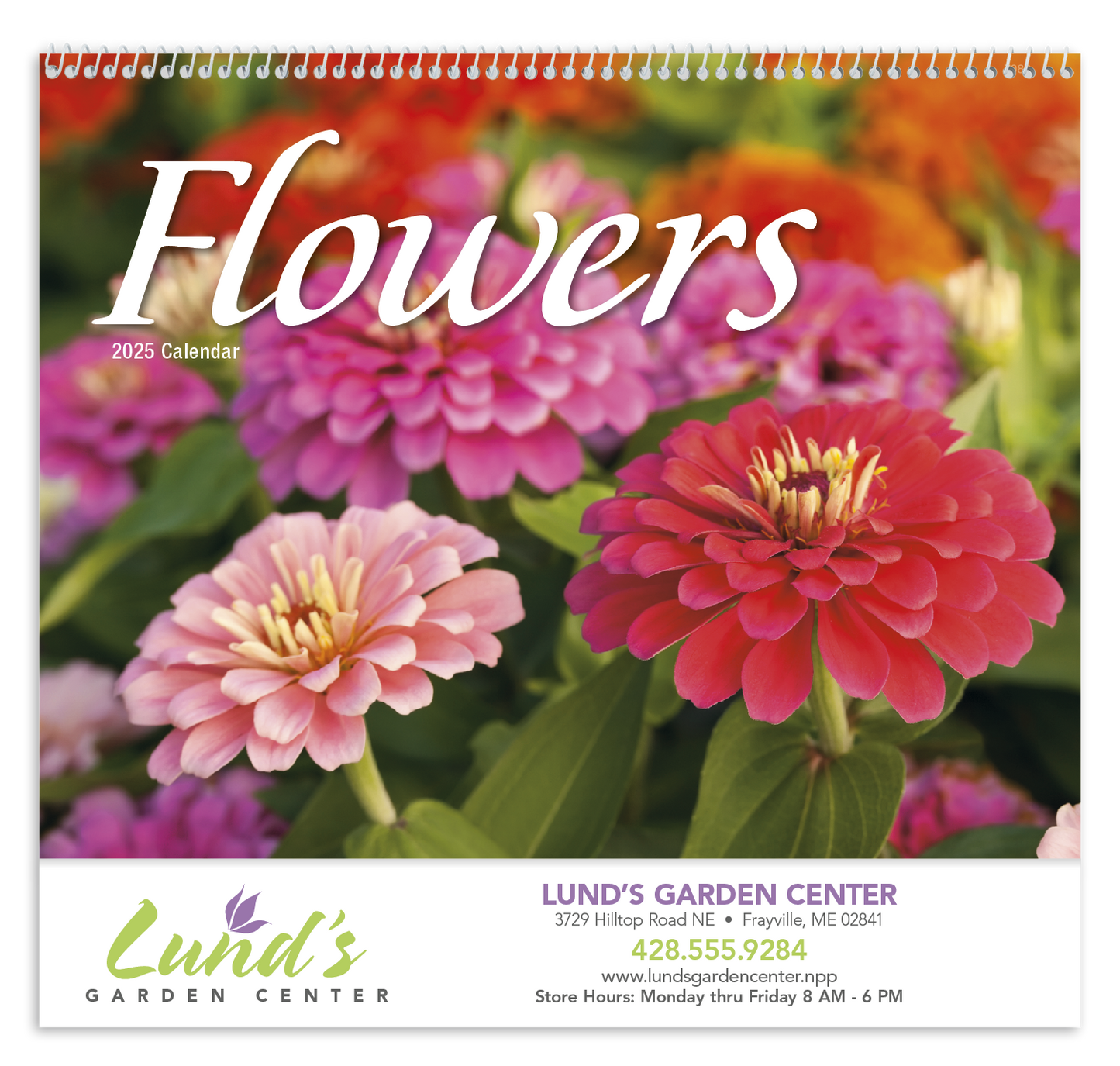 Good Value Flowers Spiral Calendar-7080