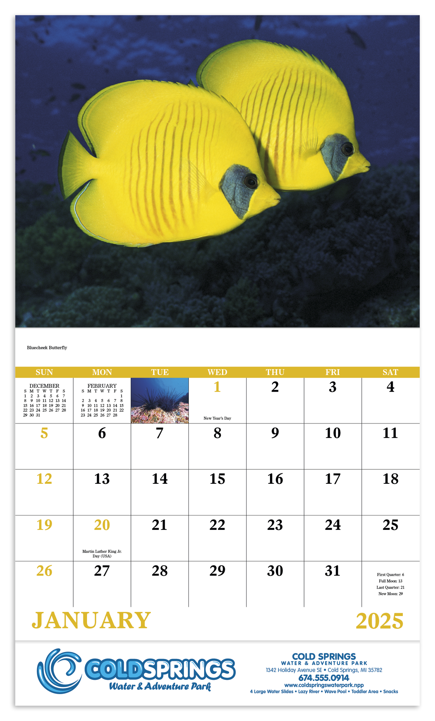 Good Value Ocean Glory Stapled Calendar-7217