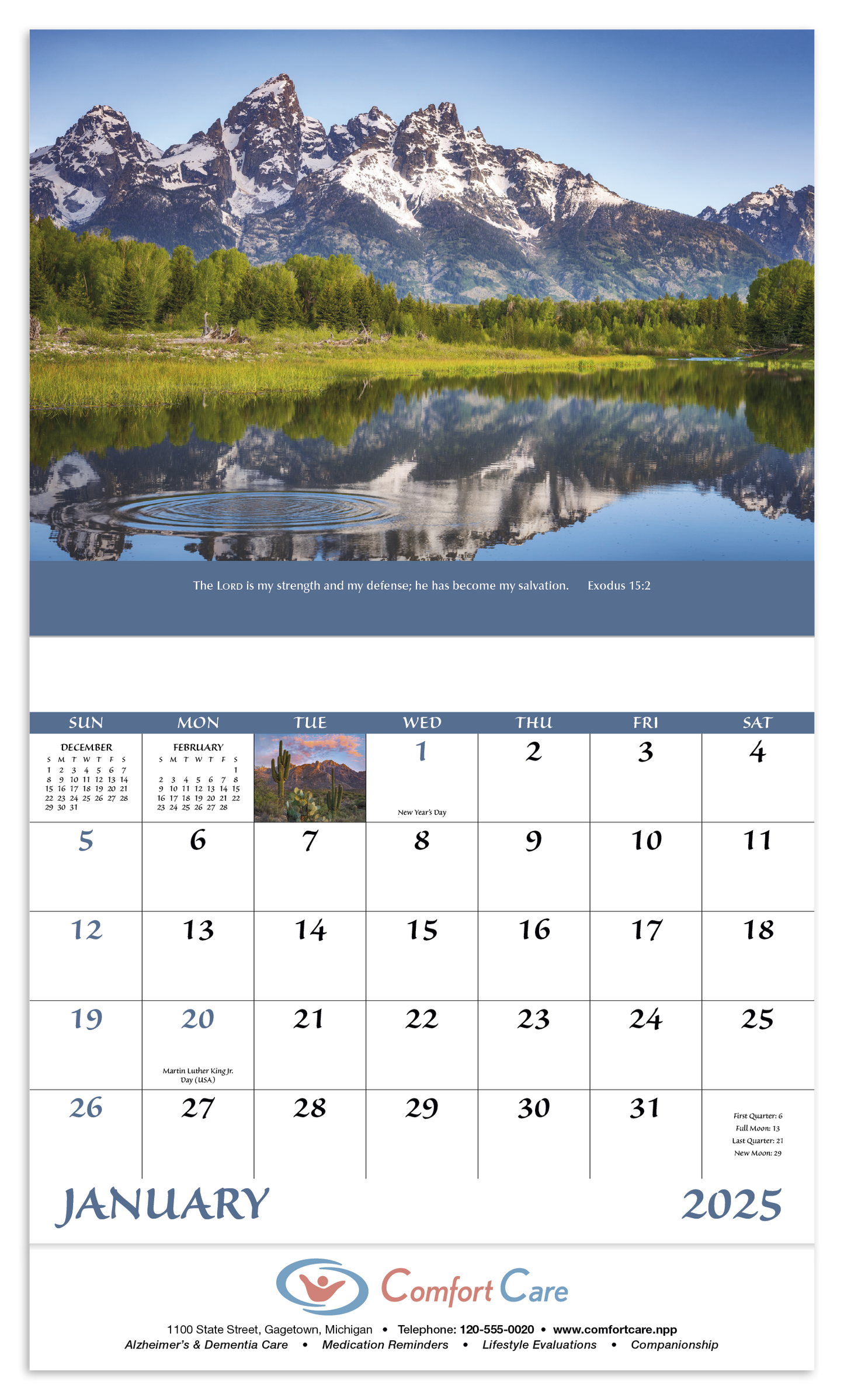 Good Value Eternal Word Stapled Calendar-7223