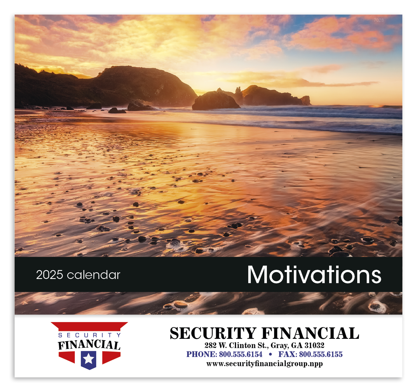 Good Value Motivations Stapled Calendar-7228