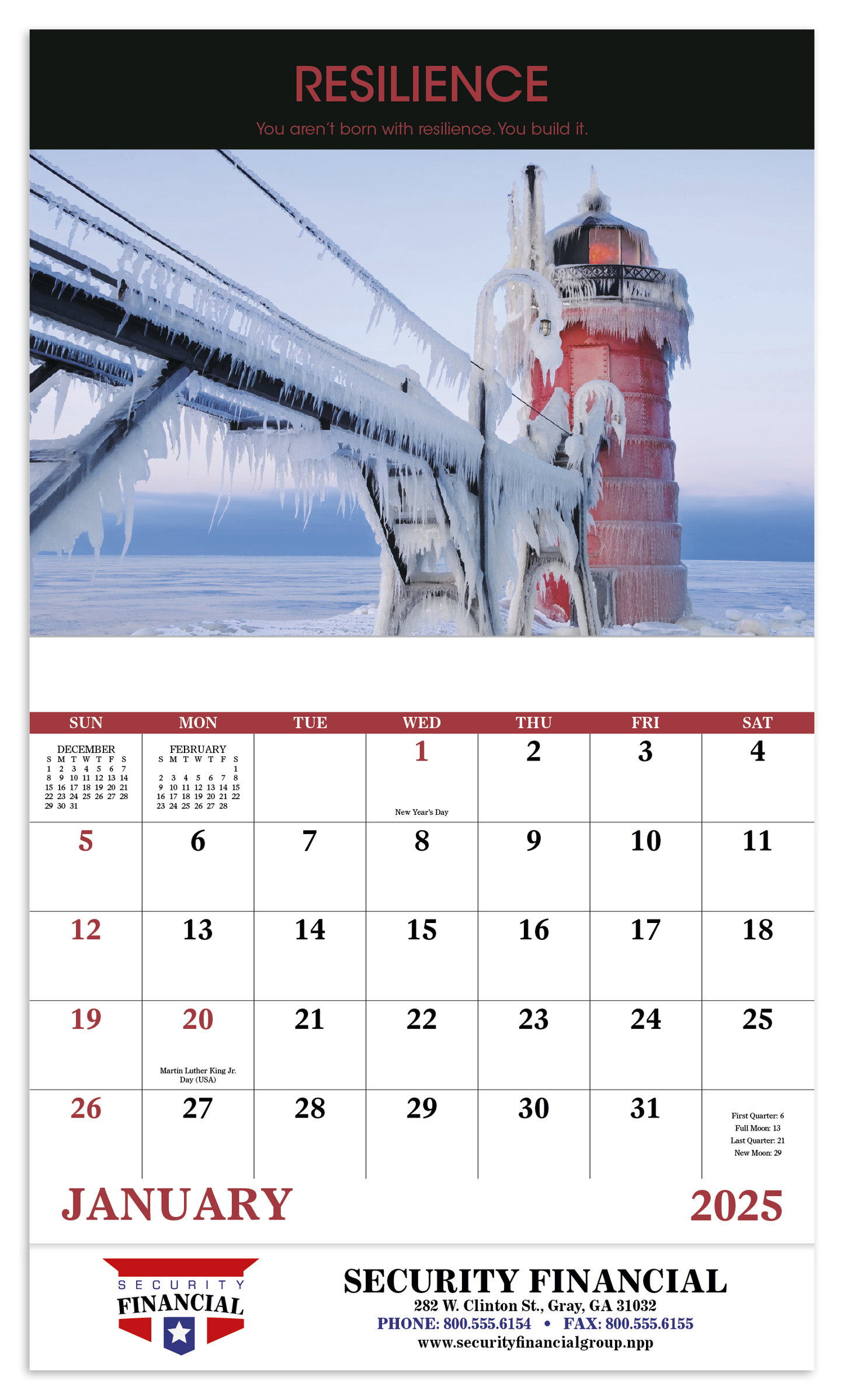 Good Value Motivations Stapled Calendar-7228