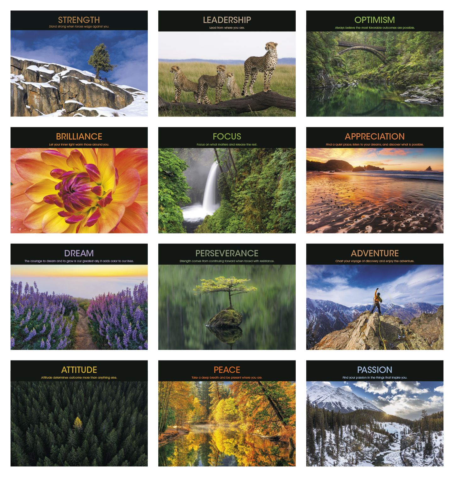 Good Value Motivations Stapled Calendar-7228