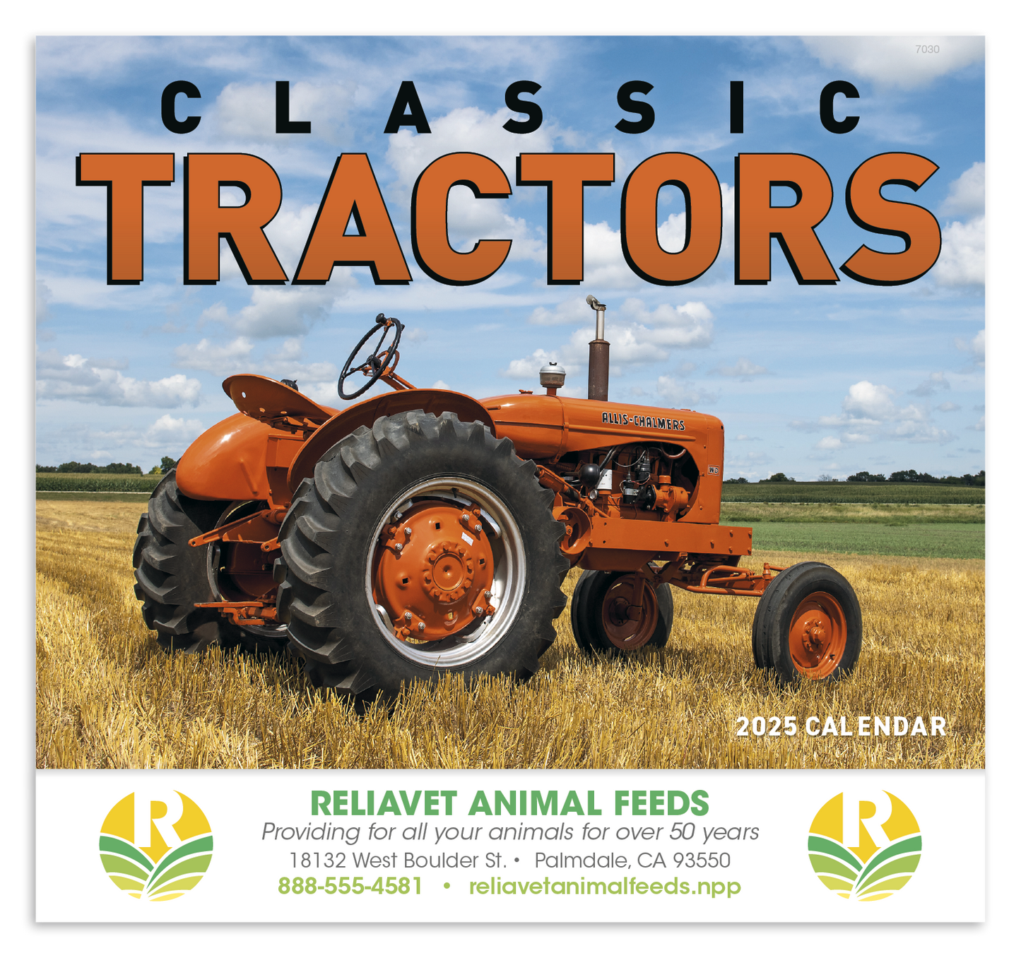Good Value Classic Tractor Stapled Calendar-7230