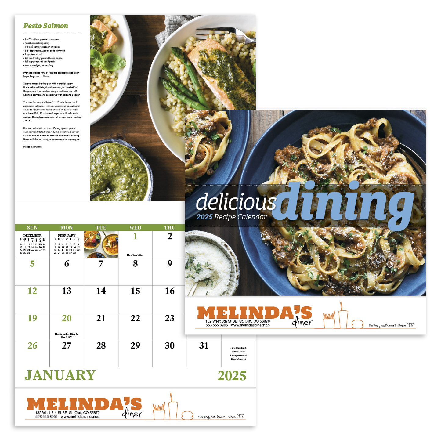 Good Value Delicious Dining Stapled Calendar-7231