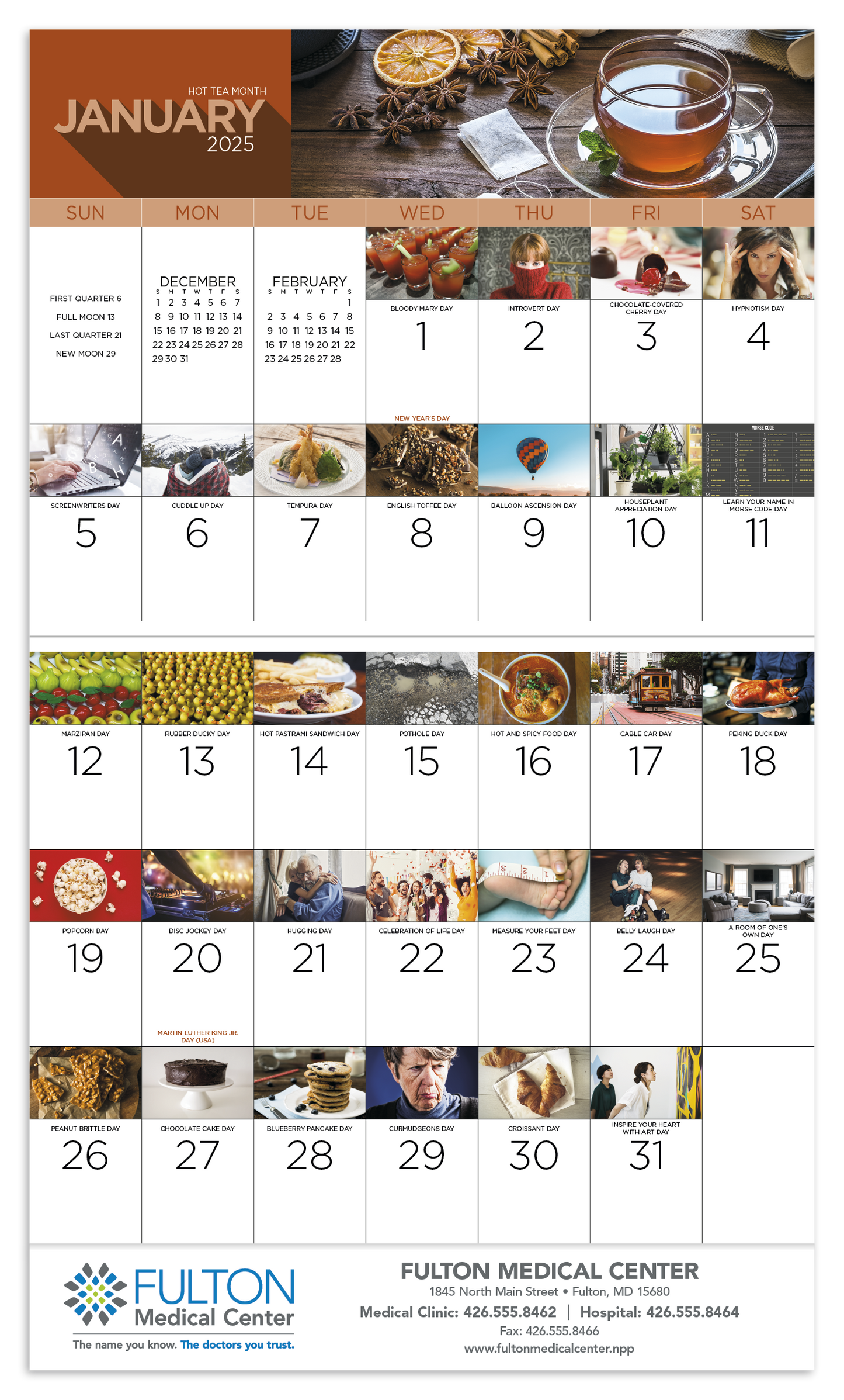Good Value National Day Stapled Calendar-7232