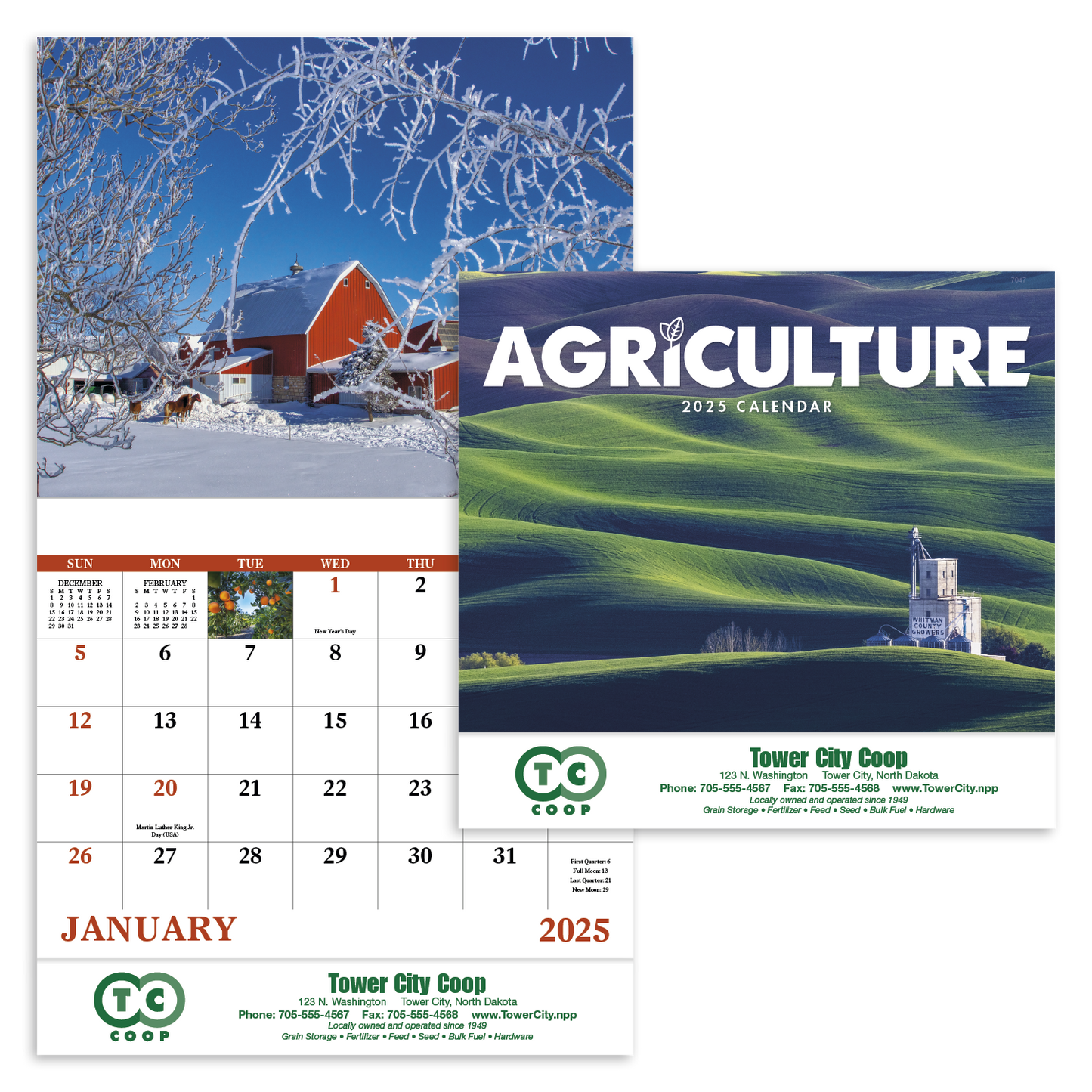 Good Value Agriculture Stapled Calendar-7247
