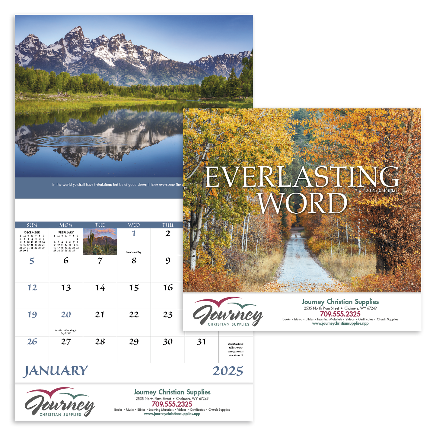 Good Value Everlasting Word Stapled Calendar-7255