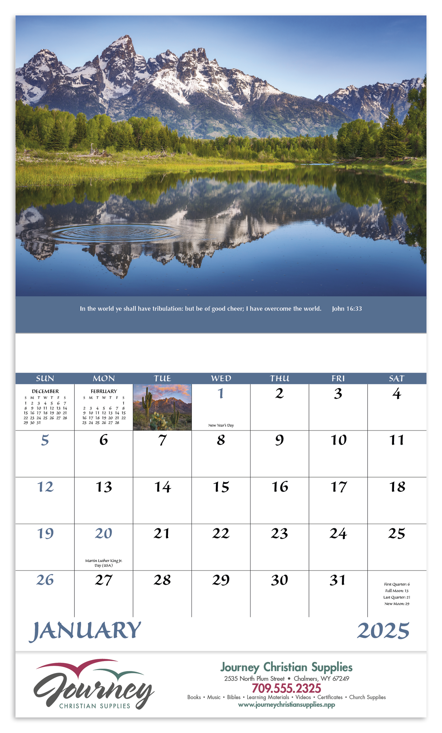 Good Value Everlasting Word Stapled Calendar-7255