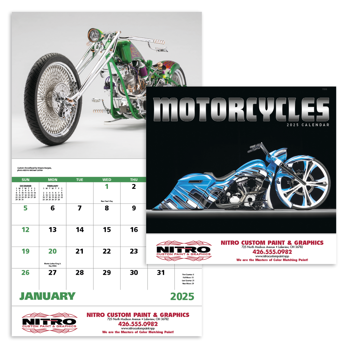 Good Value Motorcycles Stapled Calendar-7256