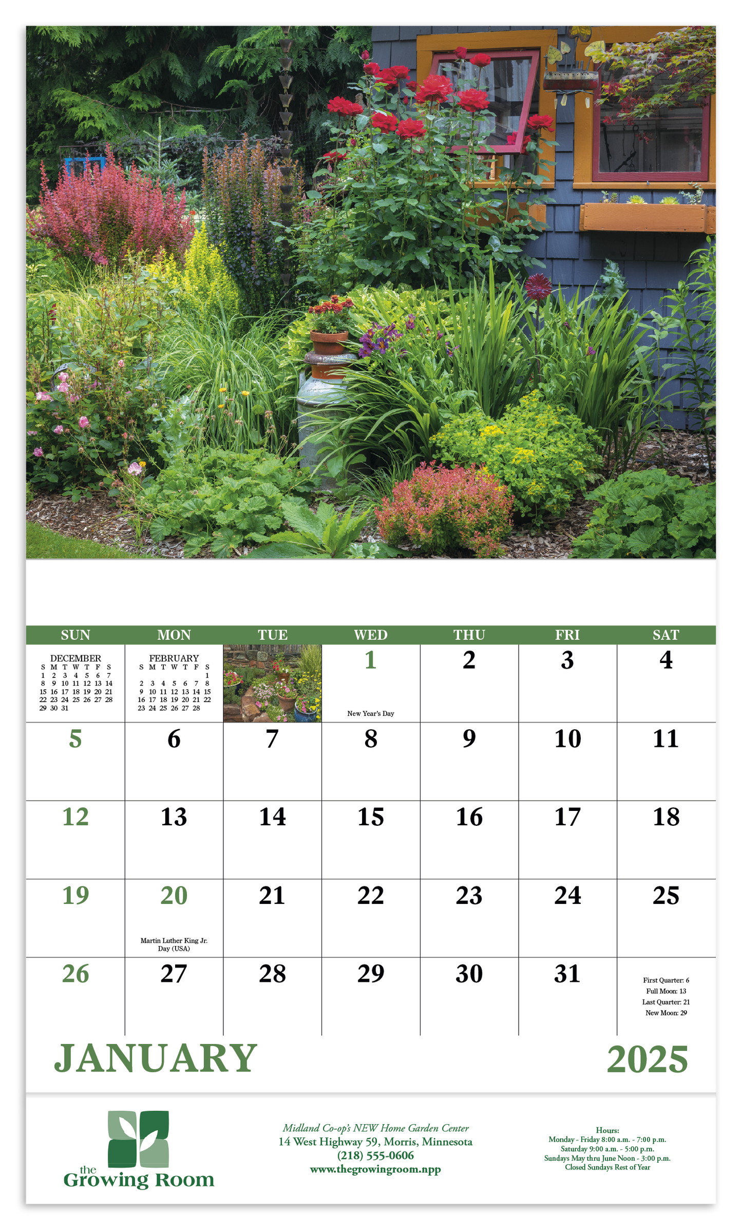 Good Value Garden Walk Stapled Calendar-7277