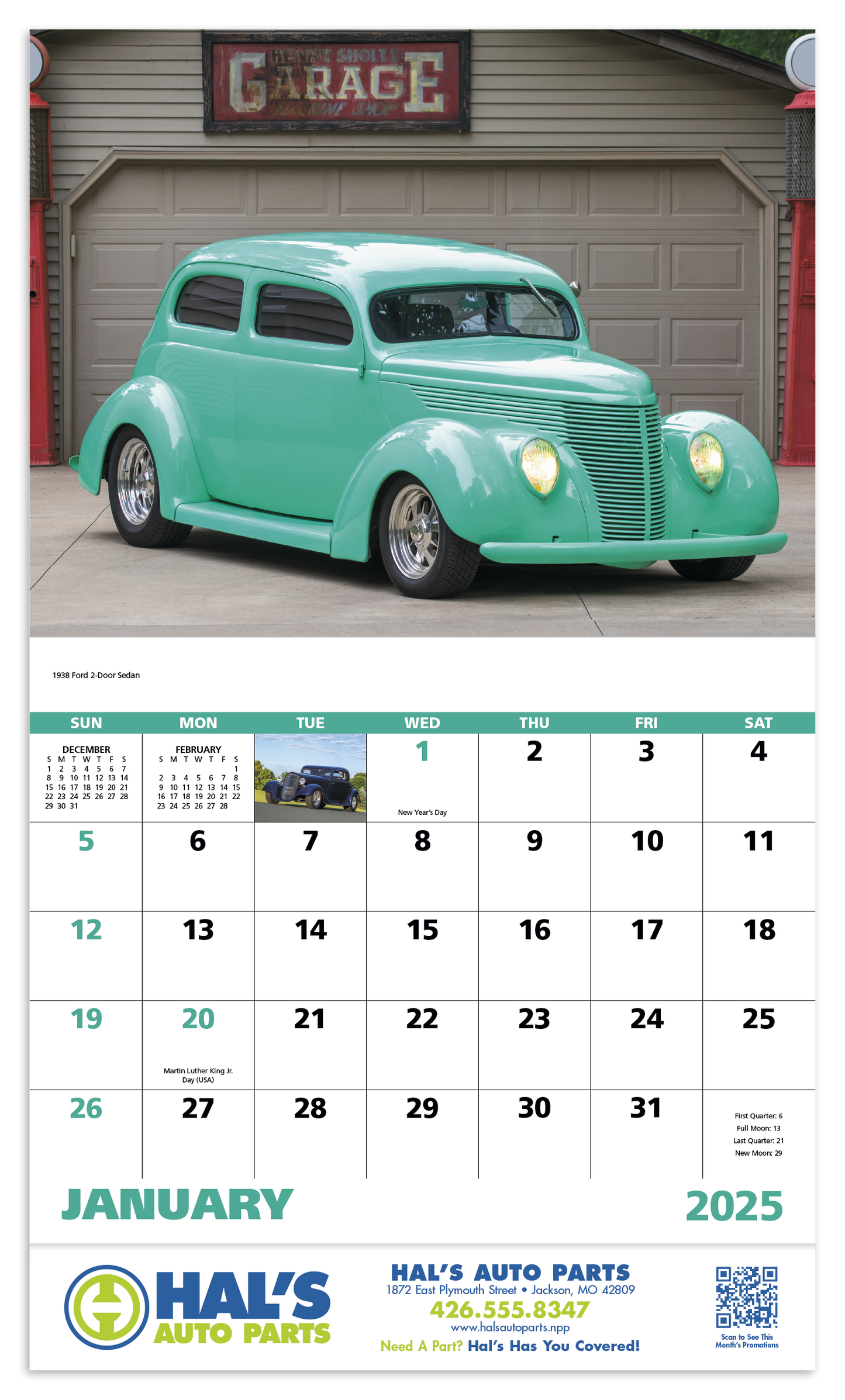 Good Value Street Rods Stapled Calendar-7283