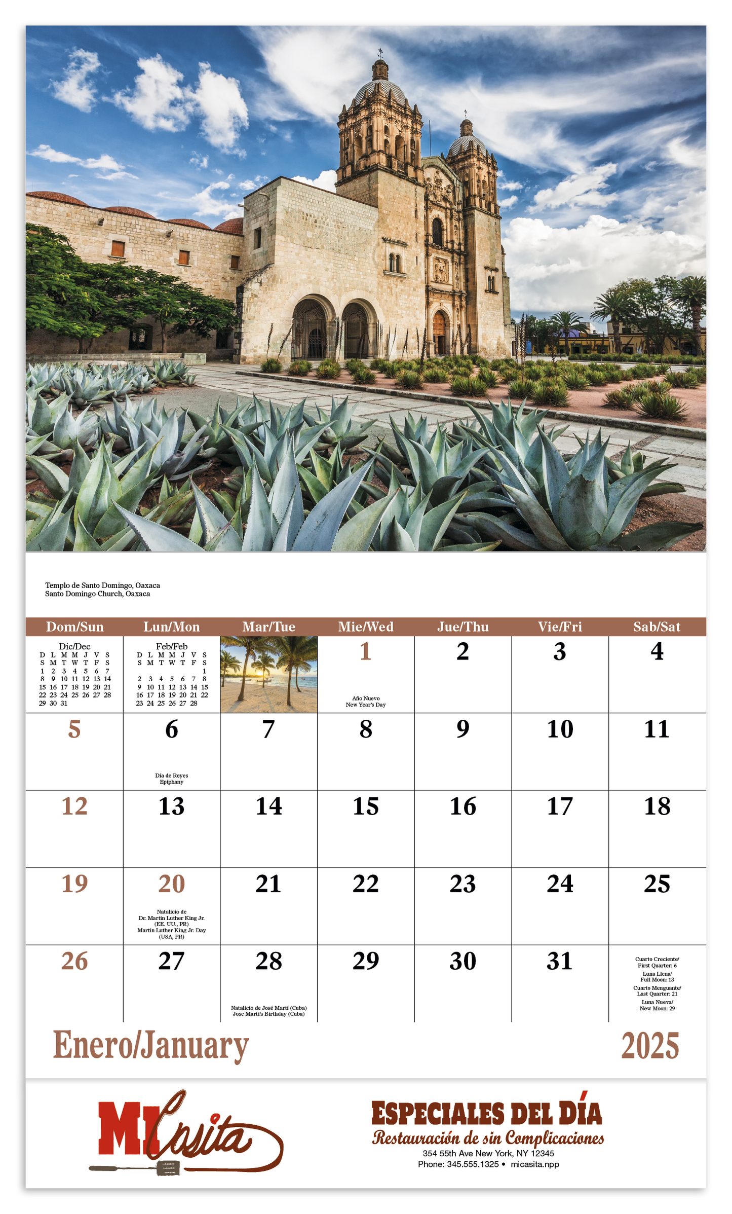 Good Value Mexico Stapled Calendar-7287