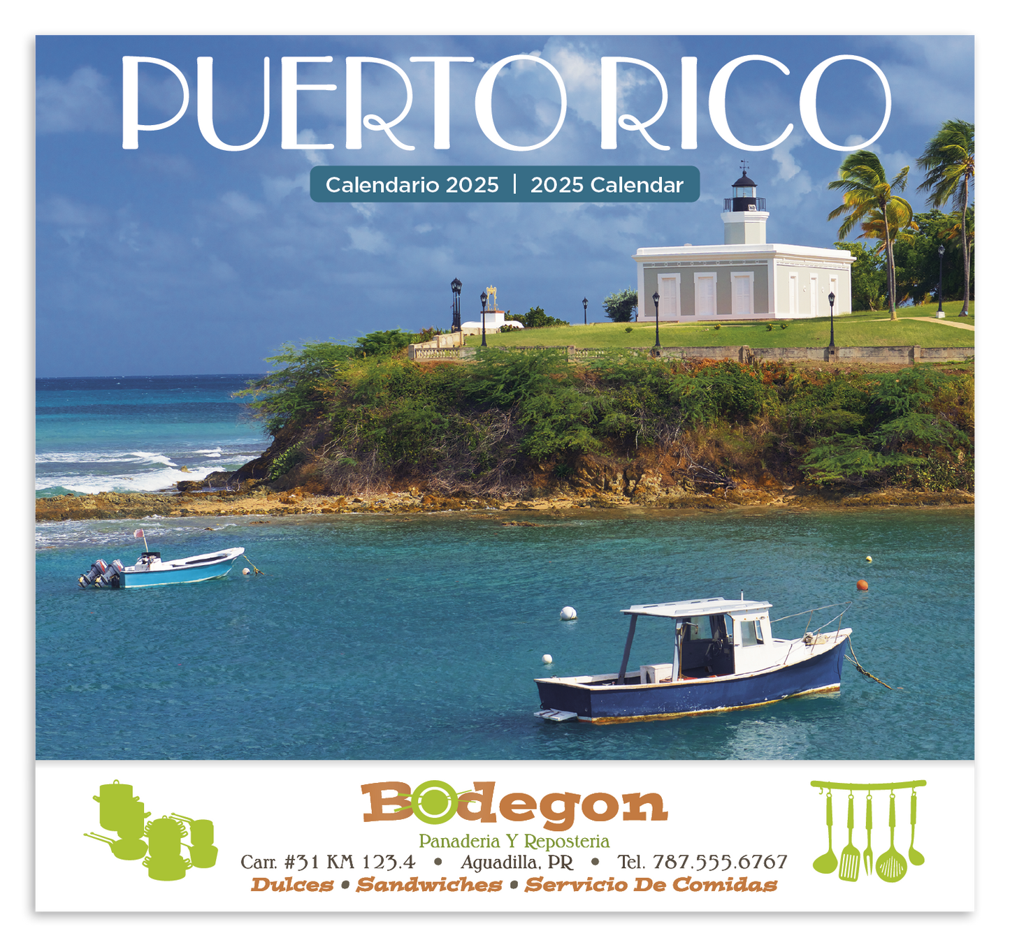Good Value Puerto Rico Stapled Calendar-7289