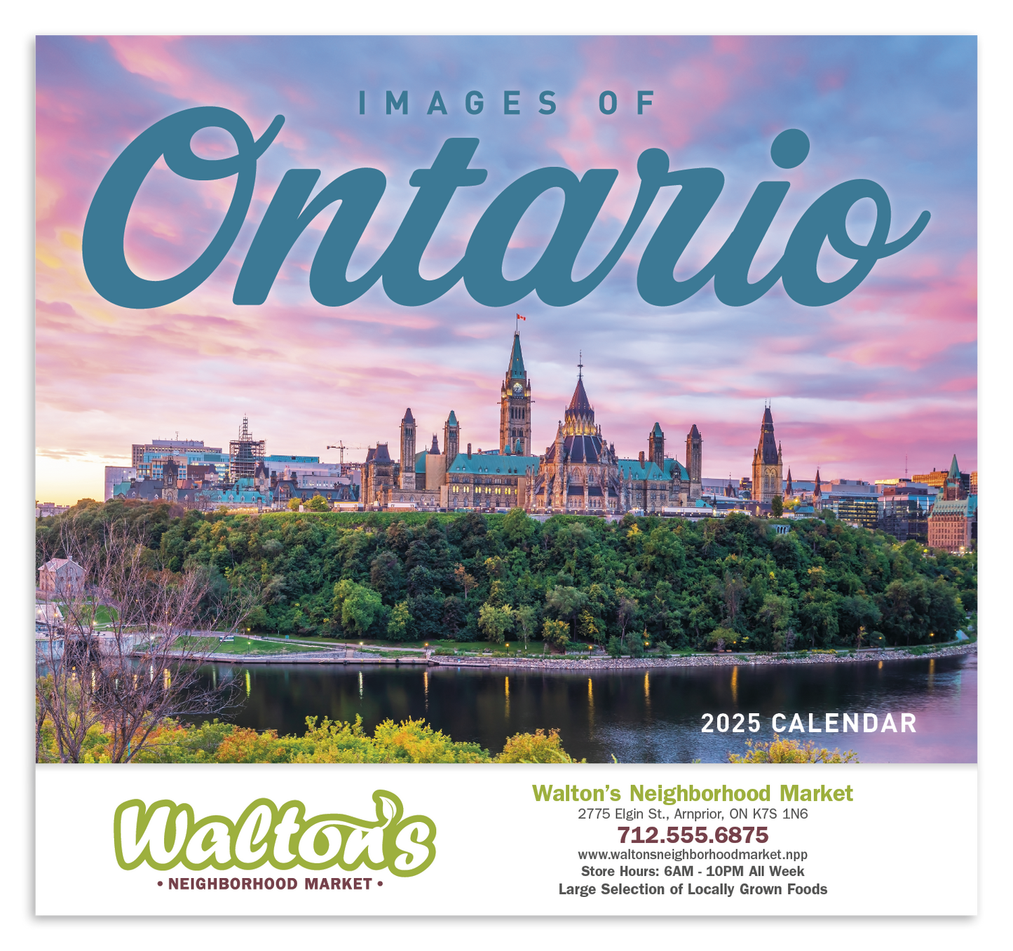 Good Value Images of Ontario Stapled Calendar-7306
