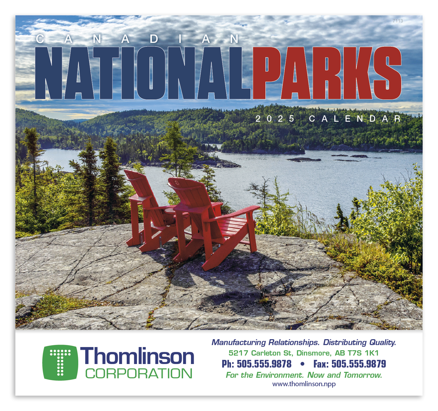 Good Value Canadian National Parks Stapled Calendar-7313