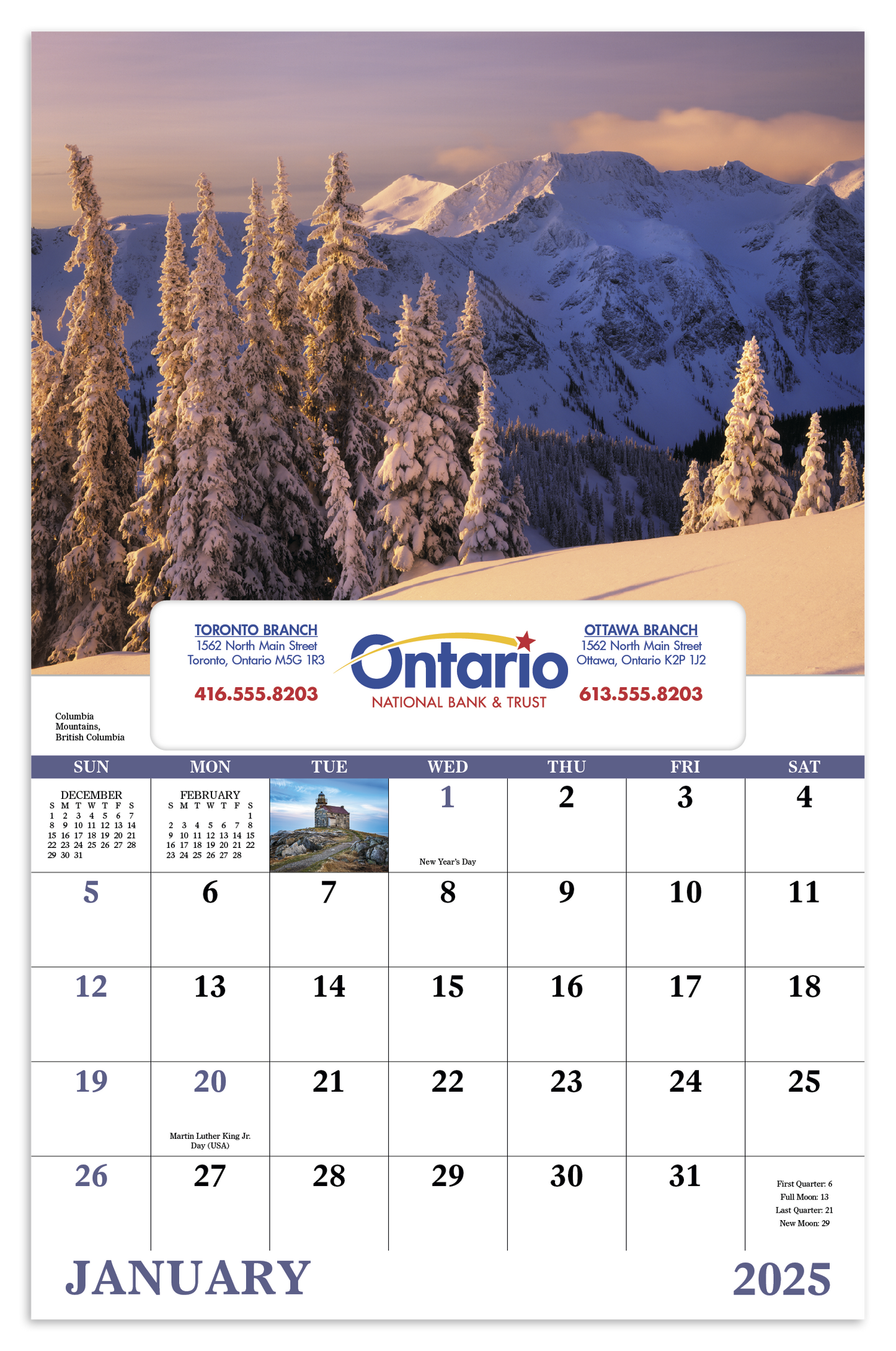 Good Value Scenic Canada Window Calendar-7502