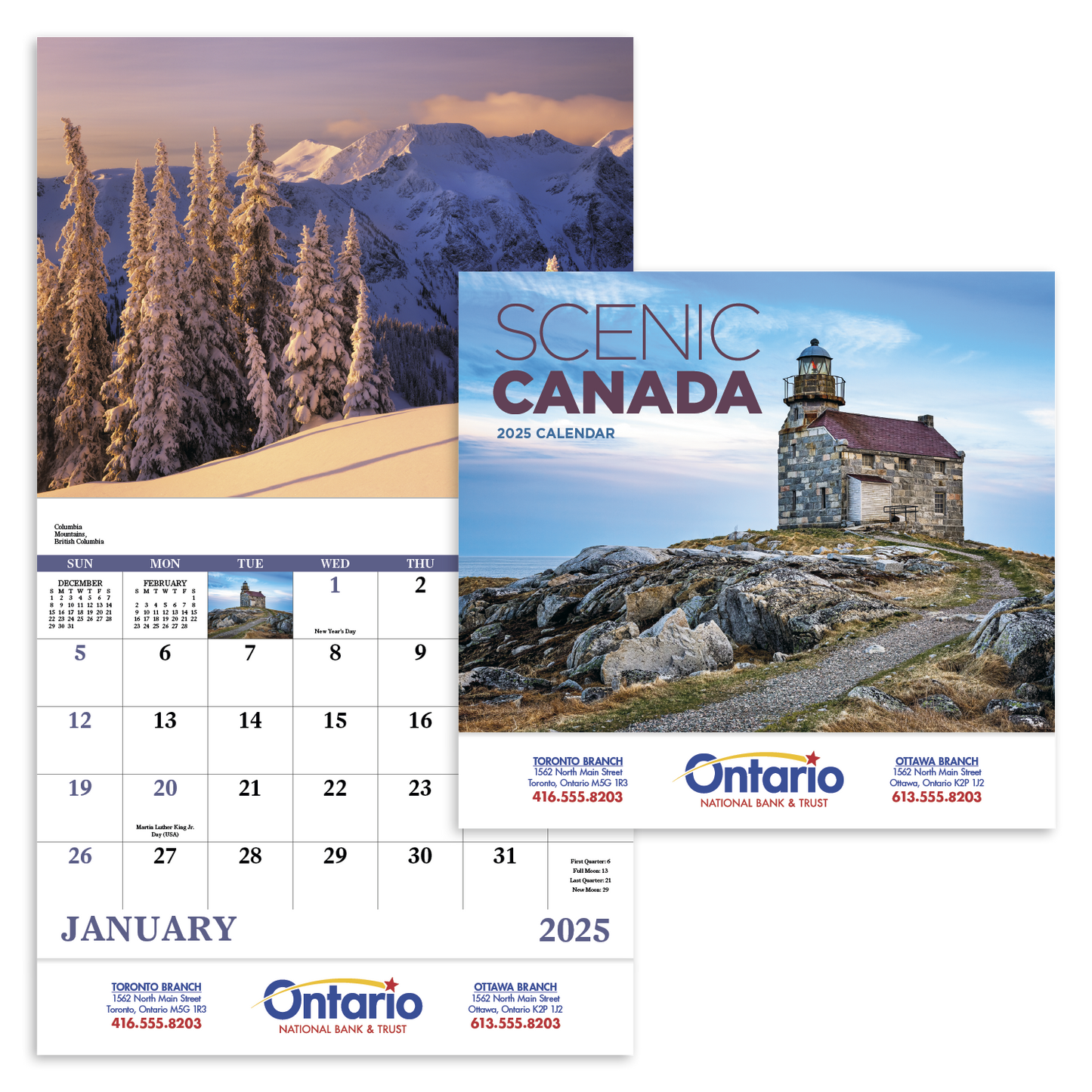 Good Value Scenic Canada Stapled Calendar-7302