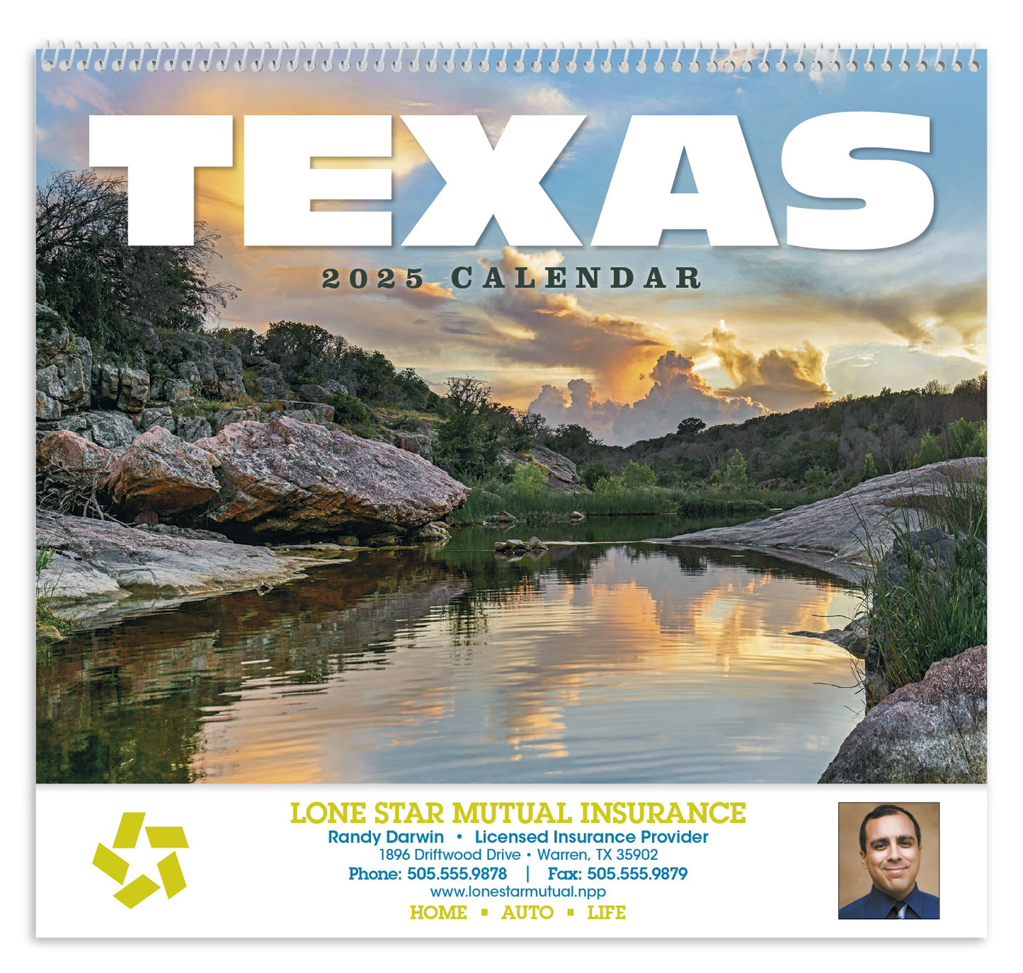 HotLine Products Texas Appointment Calendar Spiral-436