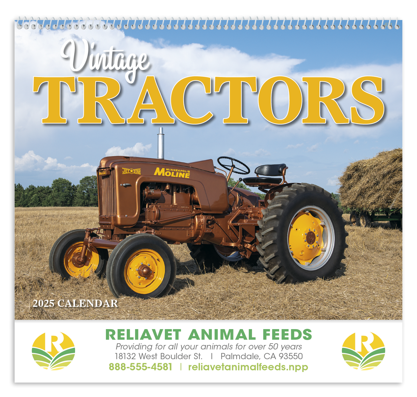 HotLine Products Vintage Tractors Appointment Calendar Spiral-471