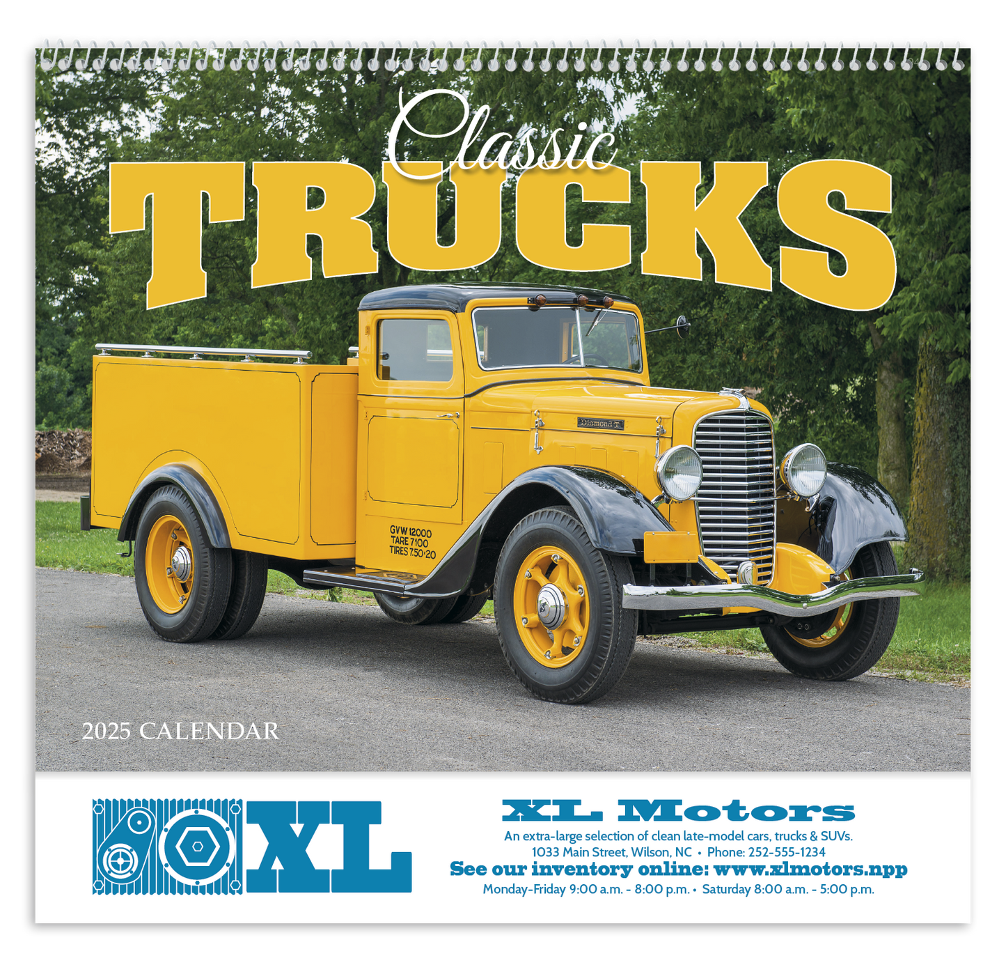 HotLine Products Classic Trucks Appointment Calendar Spiral-494