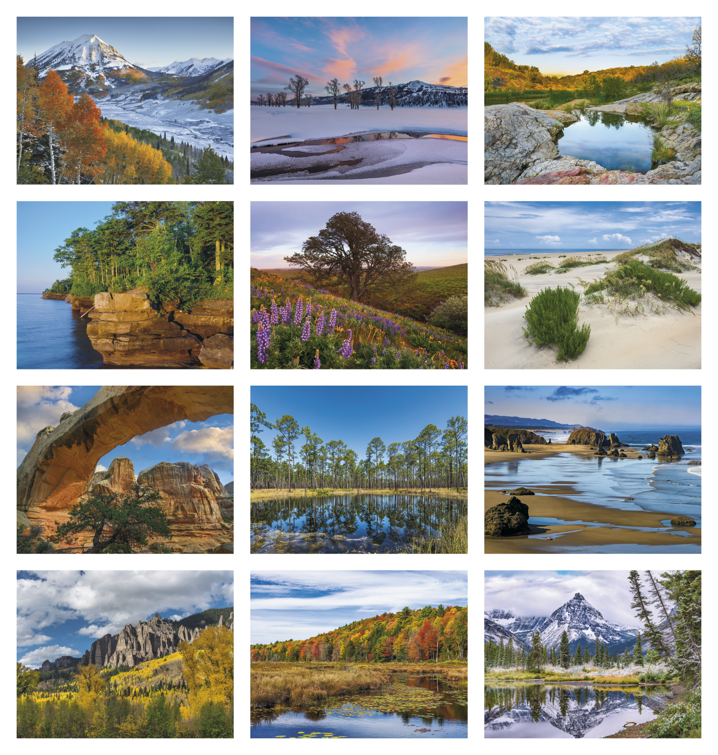 Good Value Landscapes of America Spiral Calendar-7001