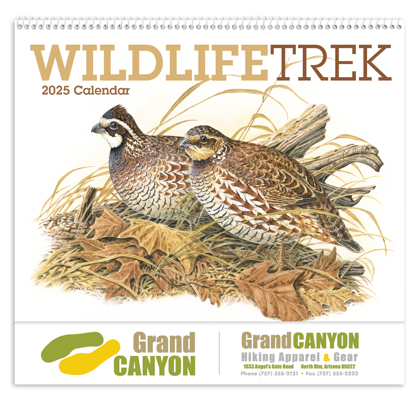 Good Value Wildlife Trek Spiral Calendar-7003