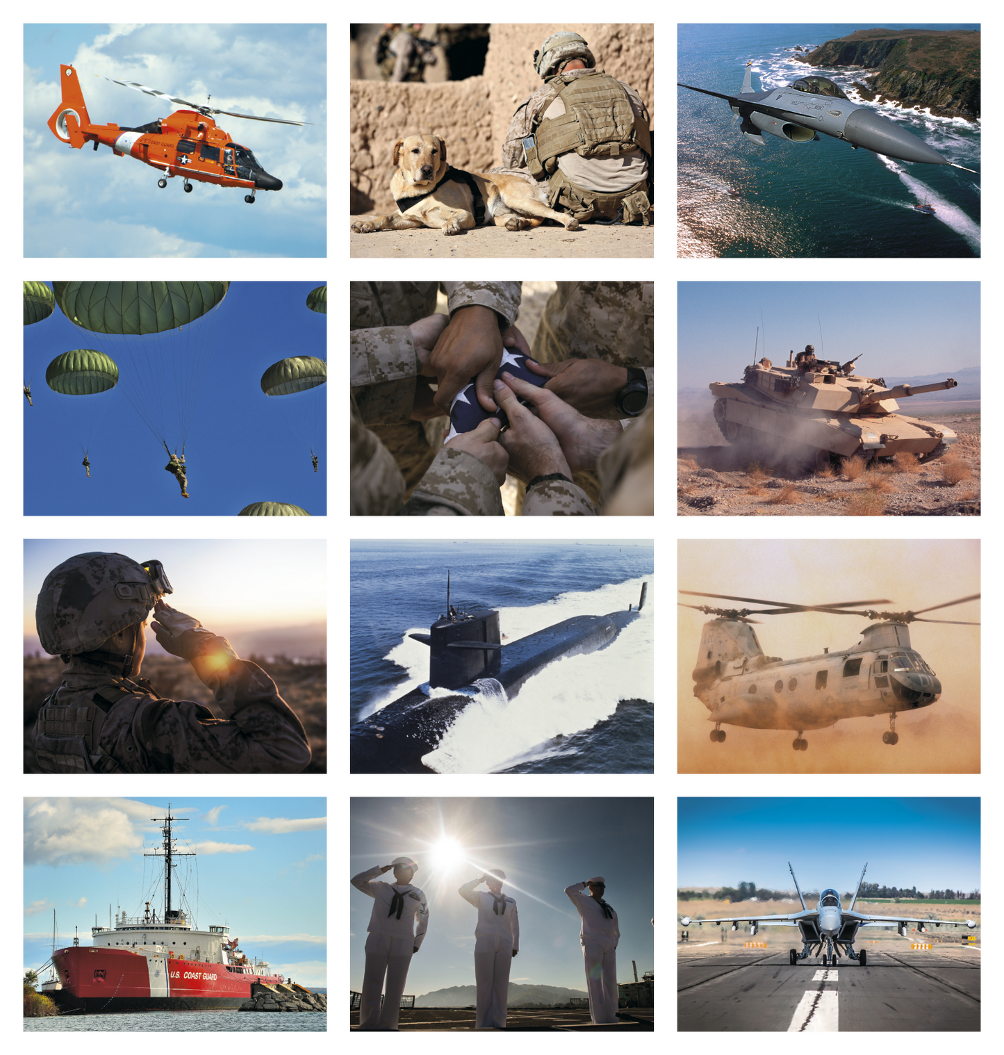 Good Value American Armed Forces Spiral Calendar-7012