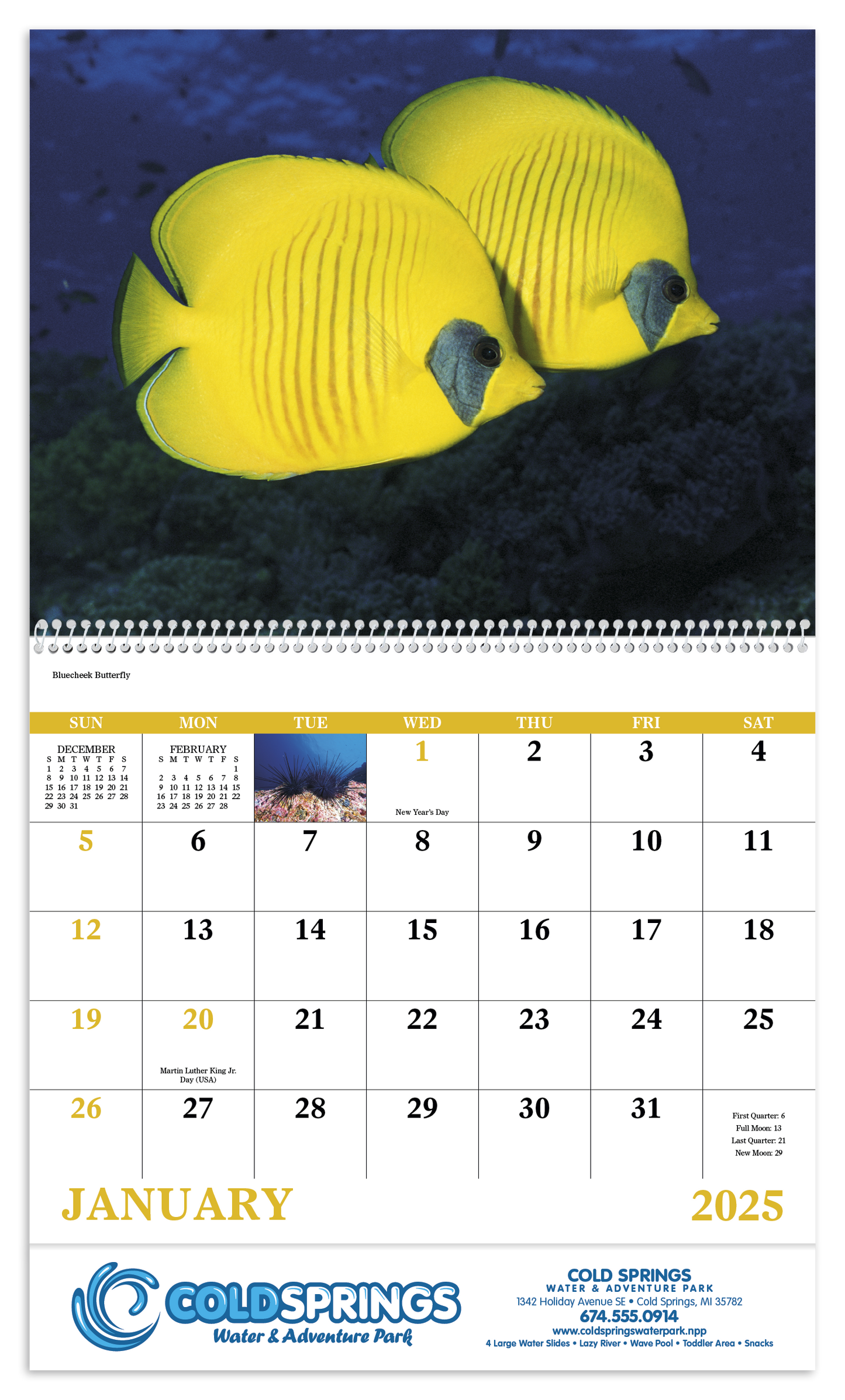 Good Value Ocean Glory Spiral Calendar-7017