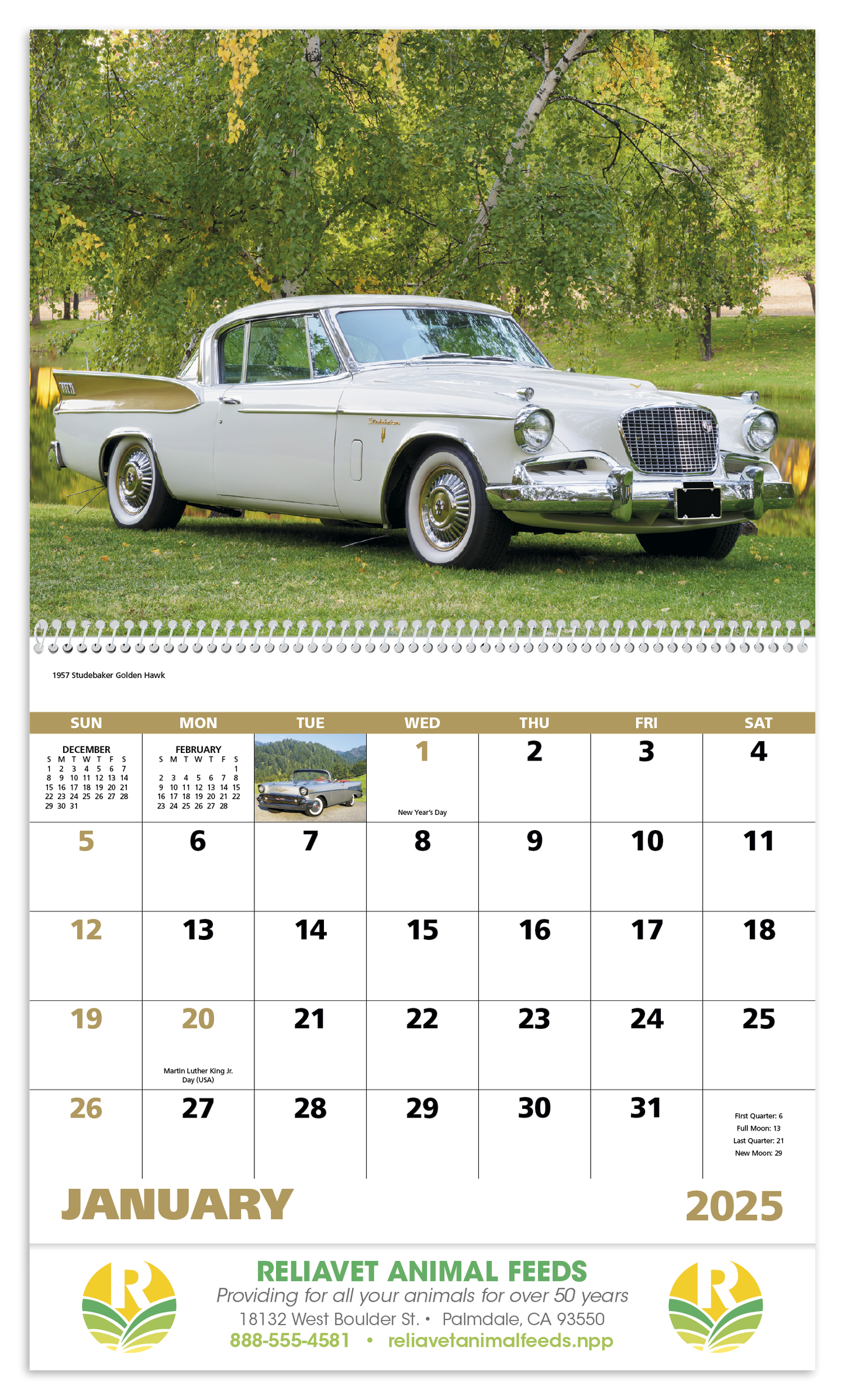 Good Value Classic Autos Spiral Calendar-7042