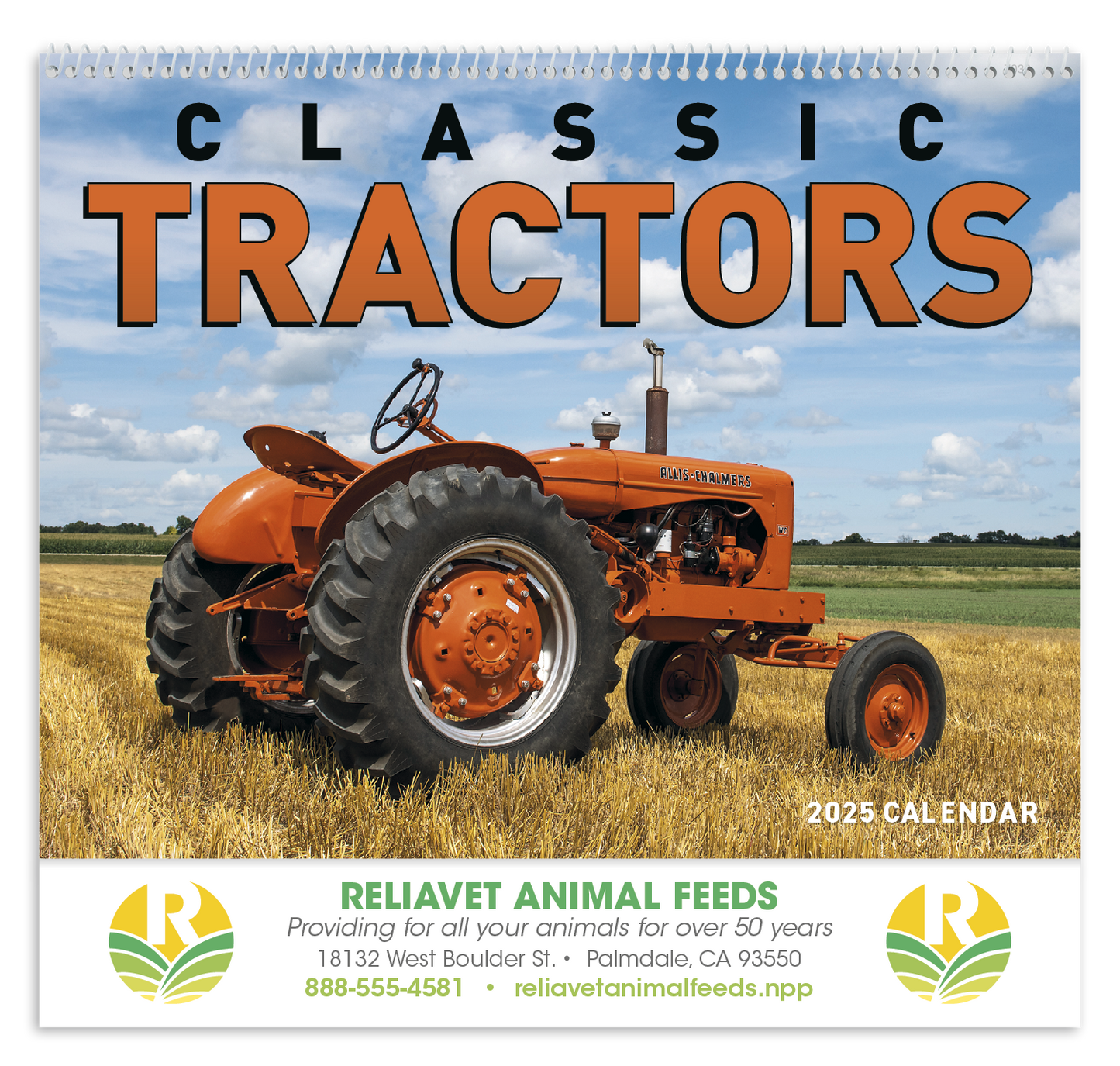 Good Value Classic Tractor Spiral Calendar-7030