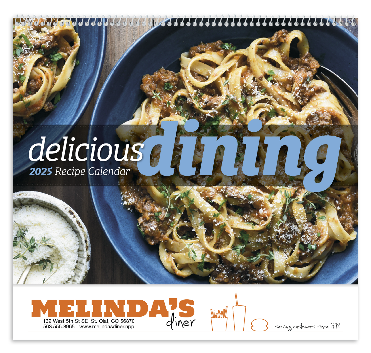 Good Value Delicious Dining Spiral Calendar-7031