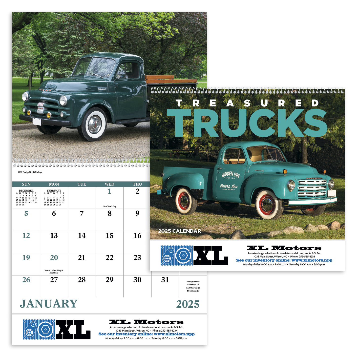 Good Value Treasured Trucks Spiral Calendar-7037