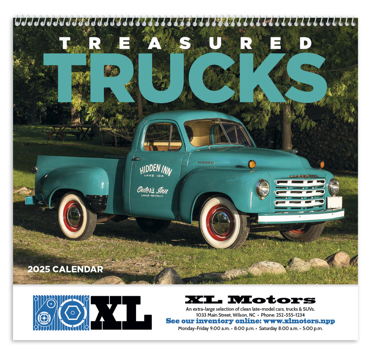 Good Value Treasured Trucks Spiral Calendar-7037