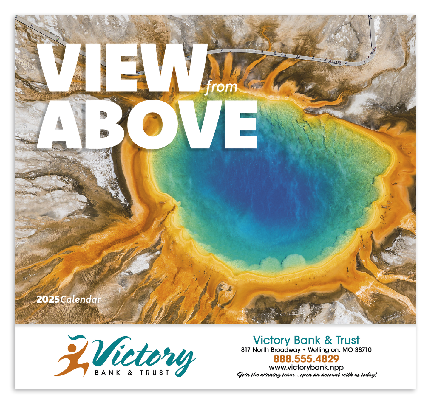 Good Value View from Above Stapled Calendar-7284