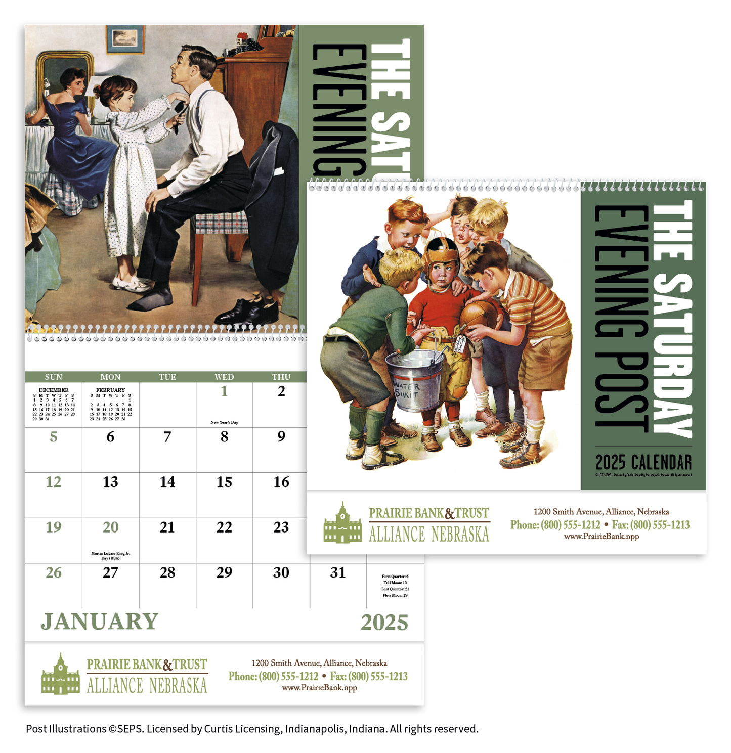 Good Value The Saturday Evening Post Spiral Calendar-7009